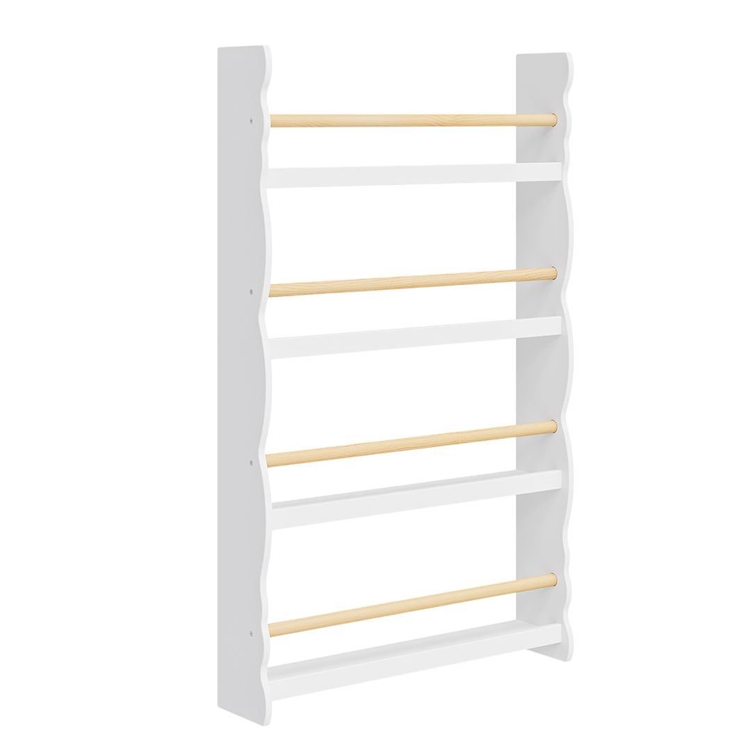 Bellabino Kinderregal Tista Bücherwandregal aus Holz, weiß, Spielzeugaufbew günstig online kaufen