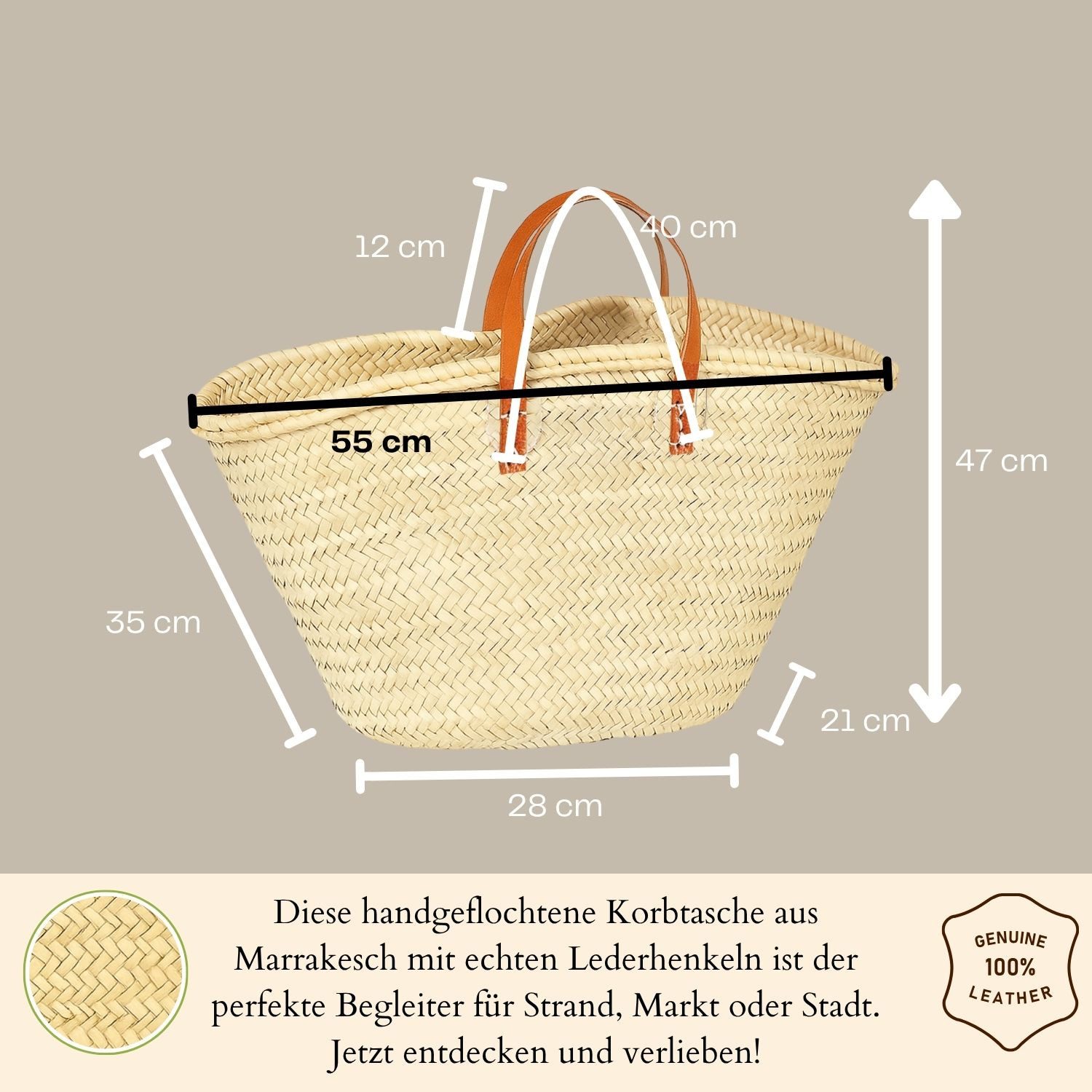 Marrakesch Orient & Mediterran Interior Korbtasche Korbtasche Cestal Kurz - günstig online kaufen