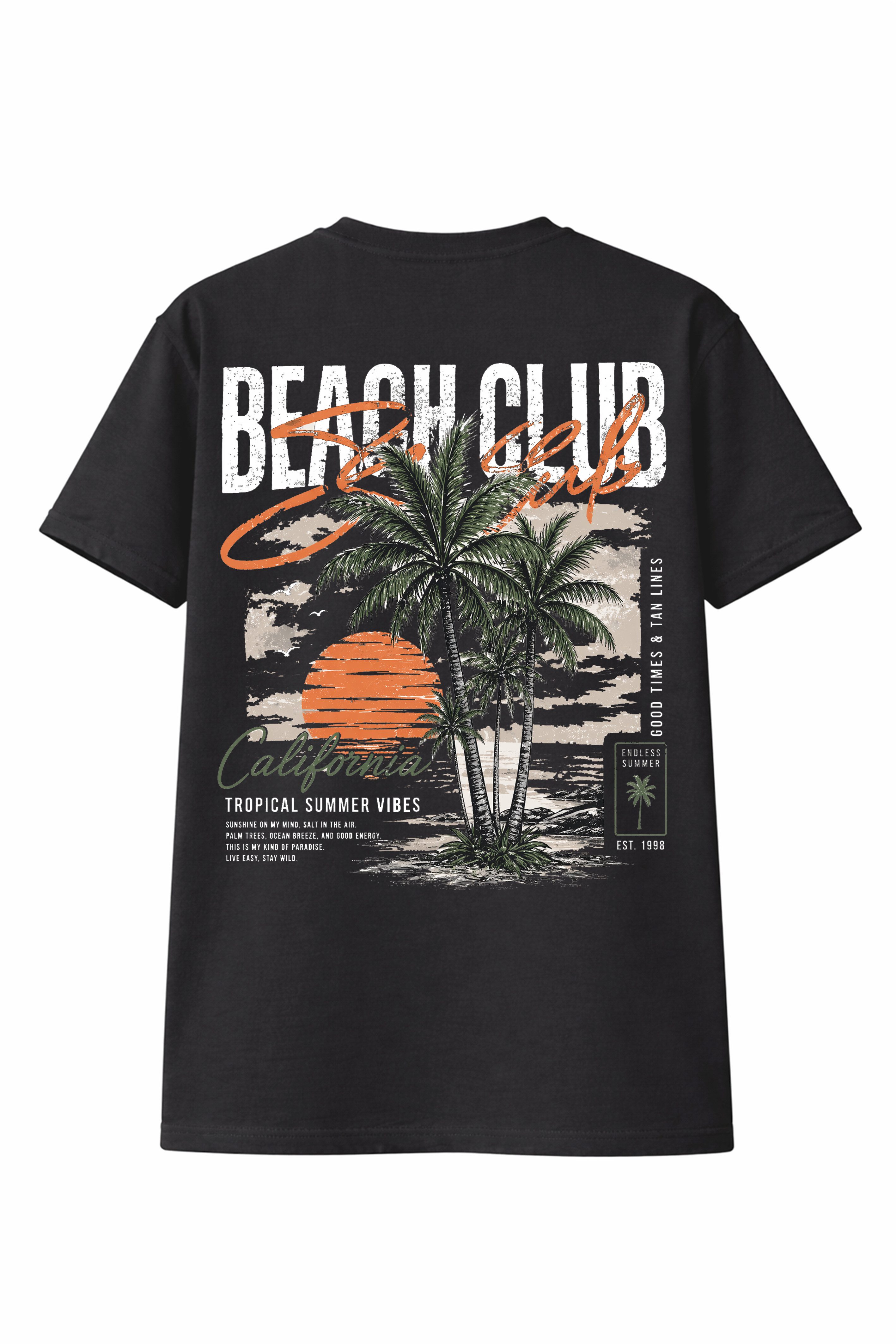 T-Shirt Herren Beach Club Shirt Print