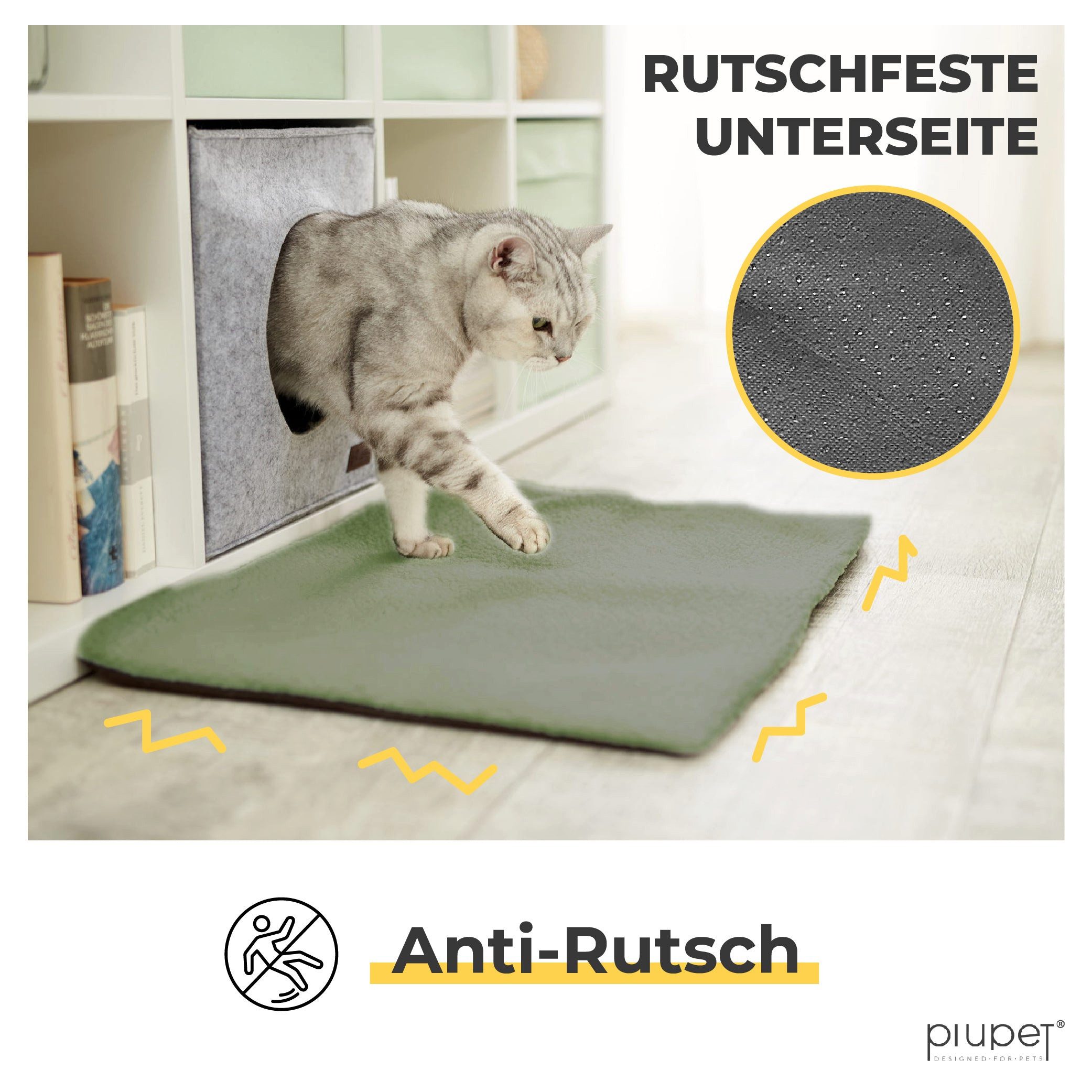 Piupet Tierdecke Selbstheizende Katzendecke I 60x45cm günstig online kaufen