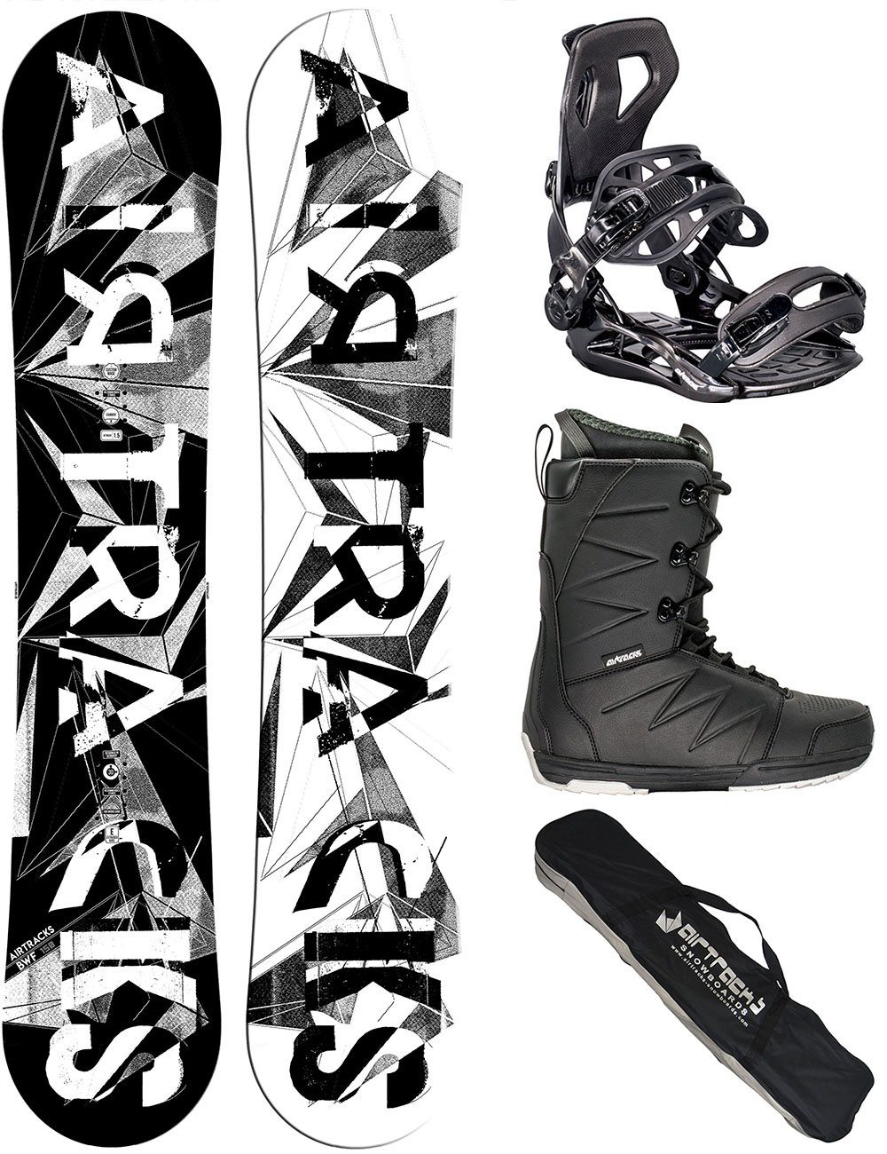 Airtracks Snowboard Herren Snowboard Komplett Set BWF »Mod. 26/27