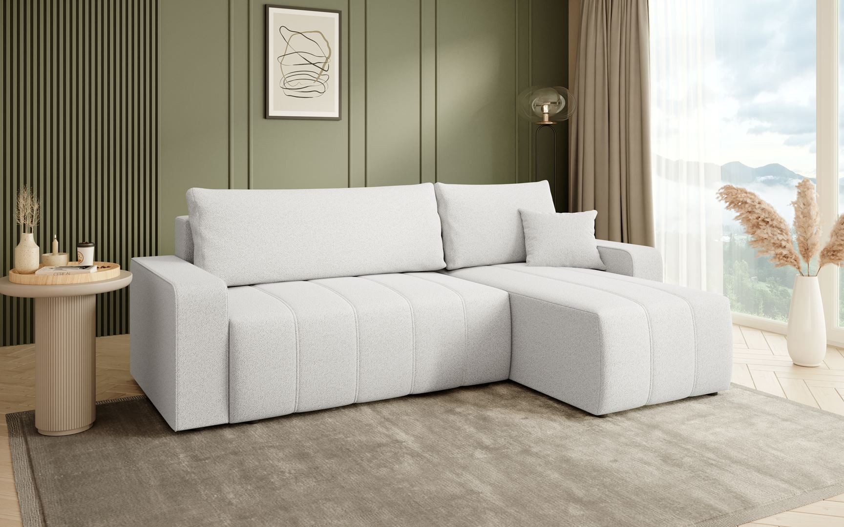 Beautysofa Ecksofa MORI, universelle Seite, mit günstig online kaufen