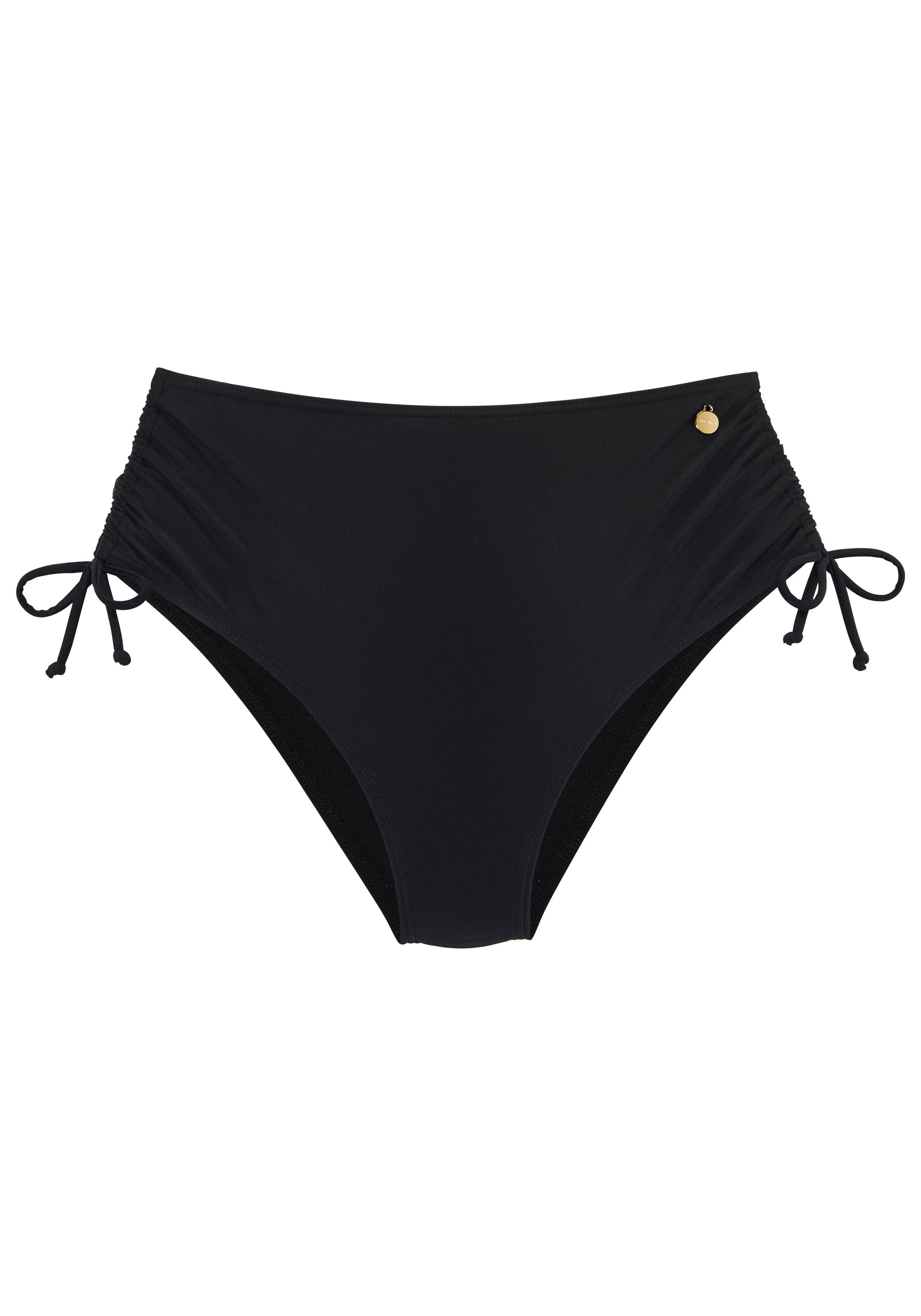 LASCANA Highwaist-Bikini-Hose Ronda Miedereinsatz für festen Sitz, Shaping-Effekt