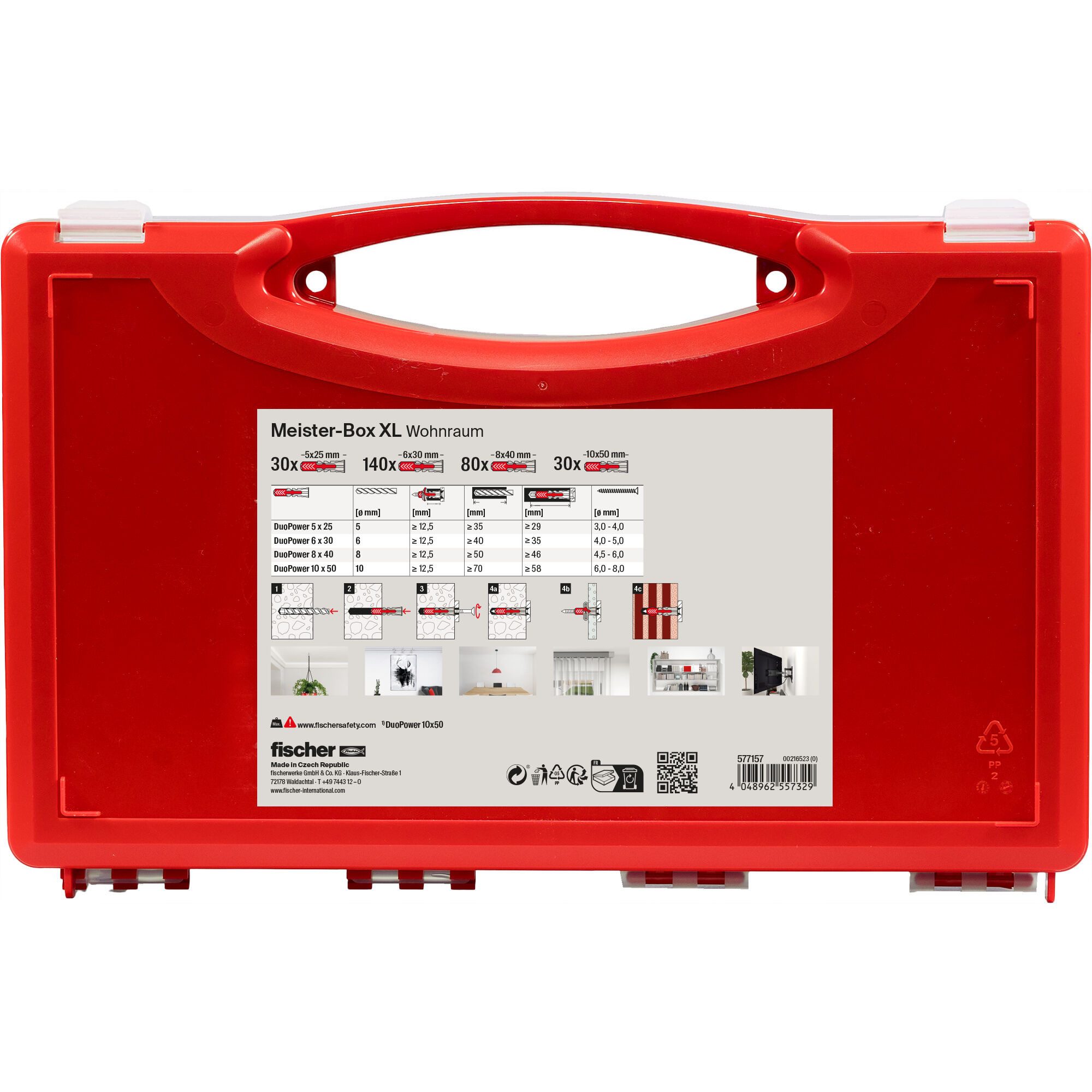 Fischer Schraube fischer Meister-Box XL Wohnraum, Dübel