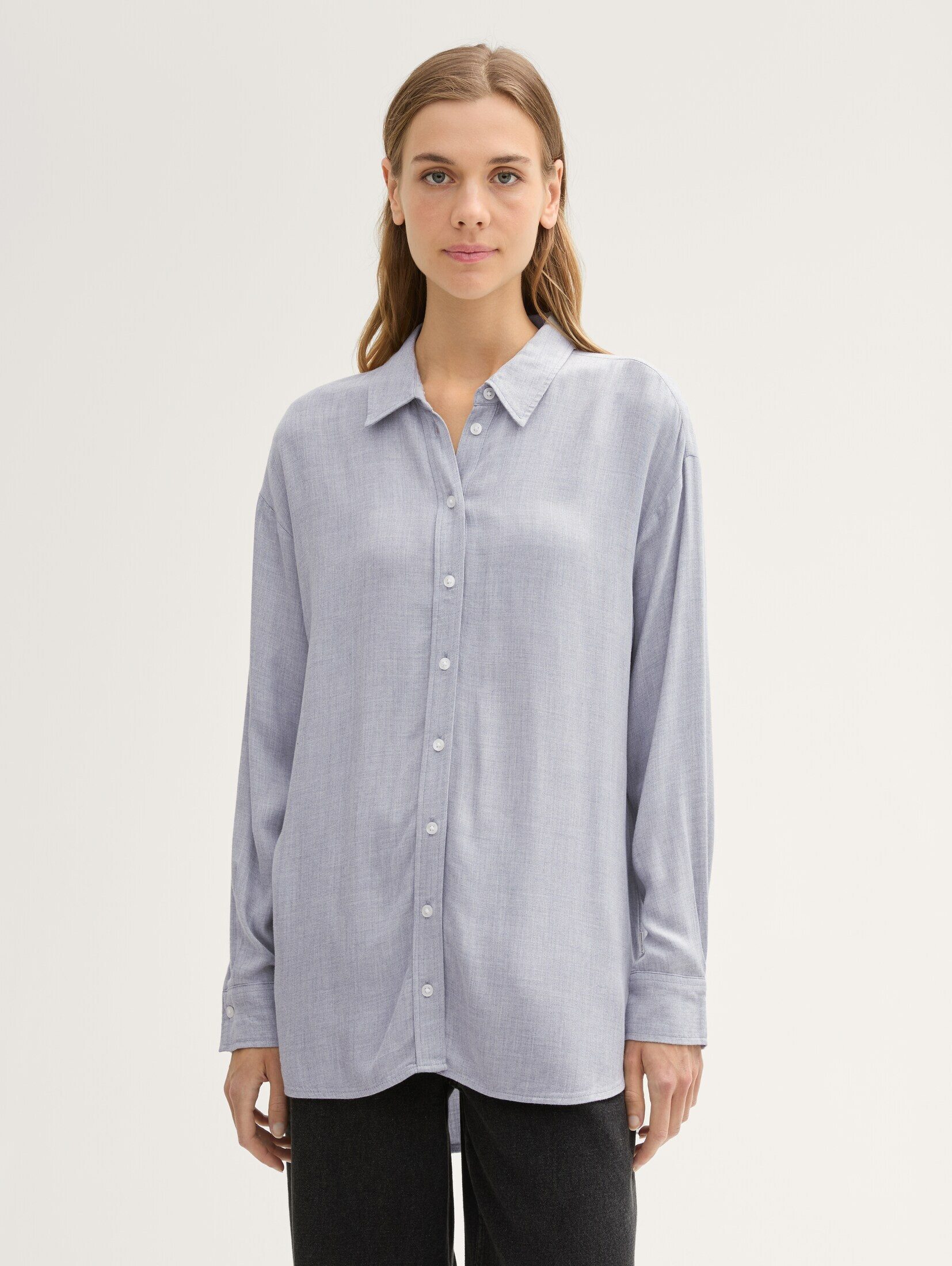 TOM TAILOR Denim Langarmbluse Oversized Hemdbluse günstig online kaufen