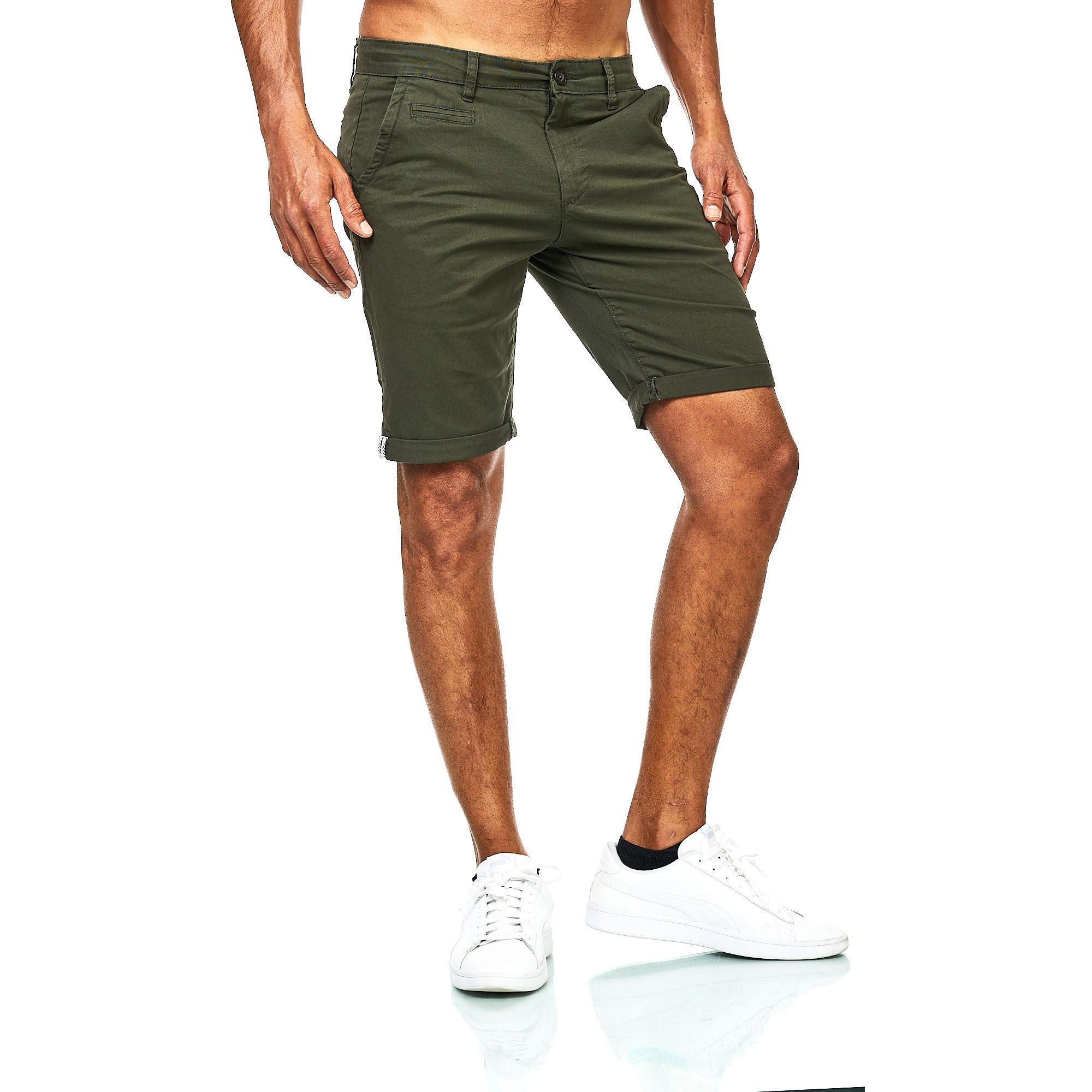 D'MARO Chinoshorts Kurze Hosen Herren - Shorts Männer - Sommer-Hose Elastha günstig online kaufen