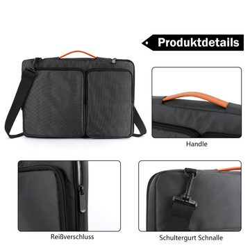 TAN.TOMI Laptoptasche 15.6 Zoll Laptoptasche Hülle 15 Zoll Schultertasche 360° Rundumschutz, Spritzwassergeschützte Schulter-Laptop-Tasche Zwei Tragemöglichkeiten