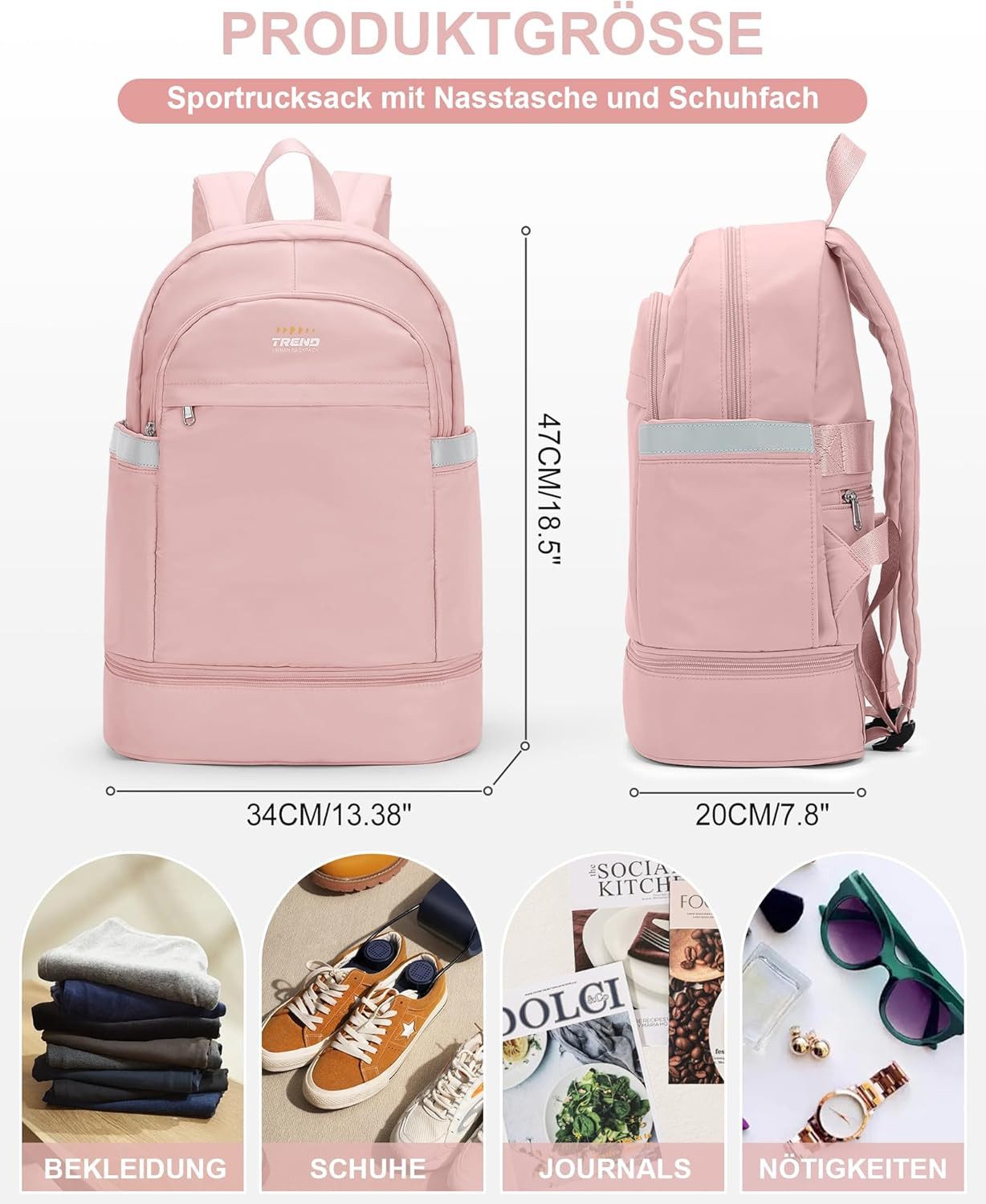 Coonoor Reisetasche Sportrucksack für Frauen mit günstig online kaufen