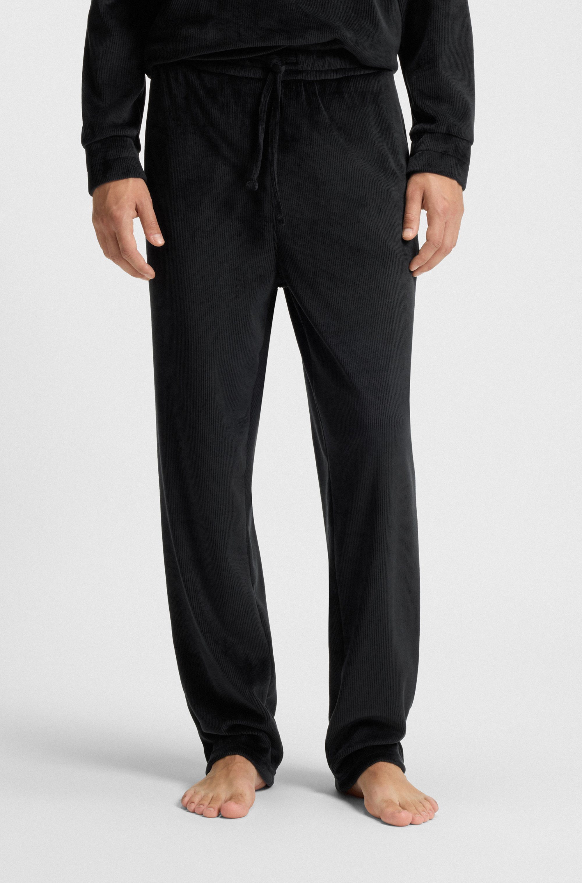 HUGO Sweathose relaxed fit, elastischer Bund, Samt-Qualität günstig online kaufen