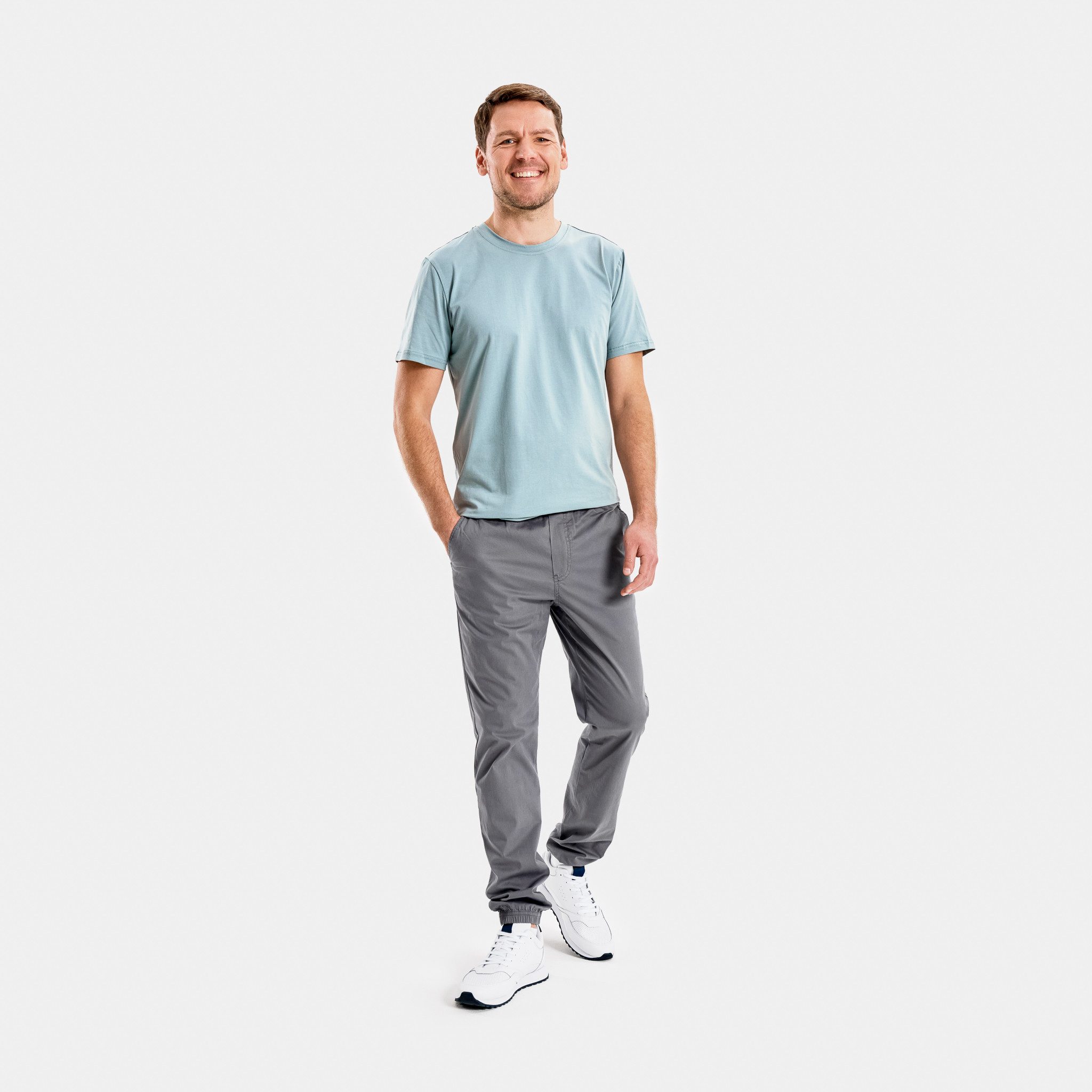 Papas Shorts Chinohose für Herren aus Baumwolle mit flexiblen Bund und sicheren Reißverschlüssen
