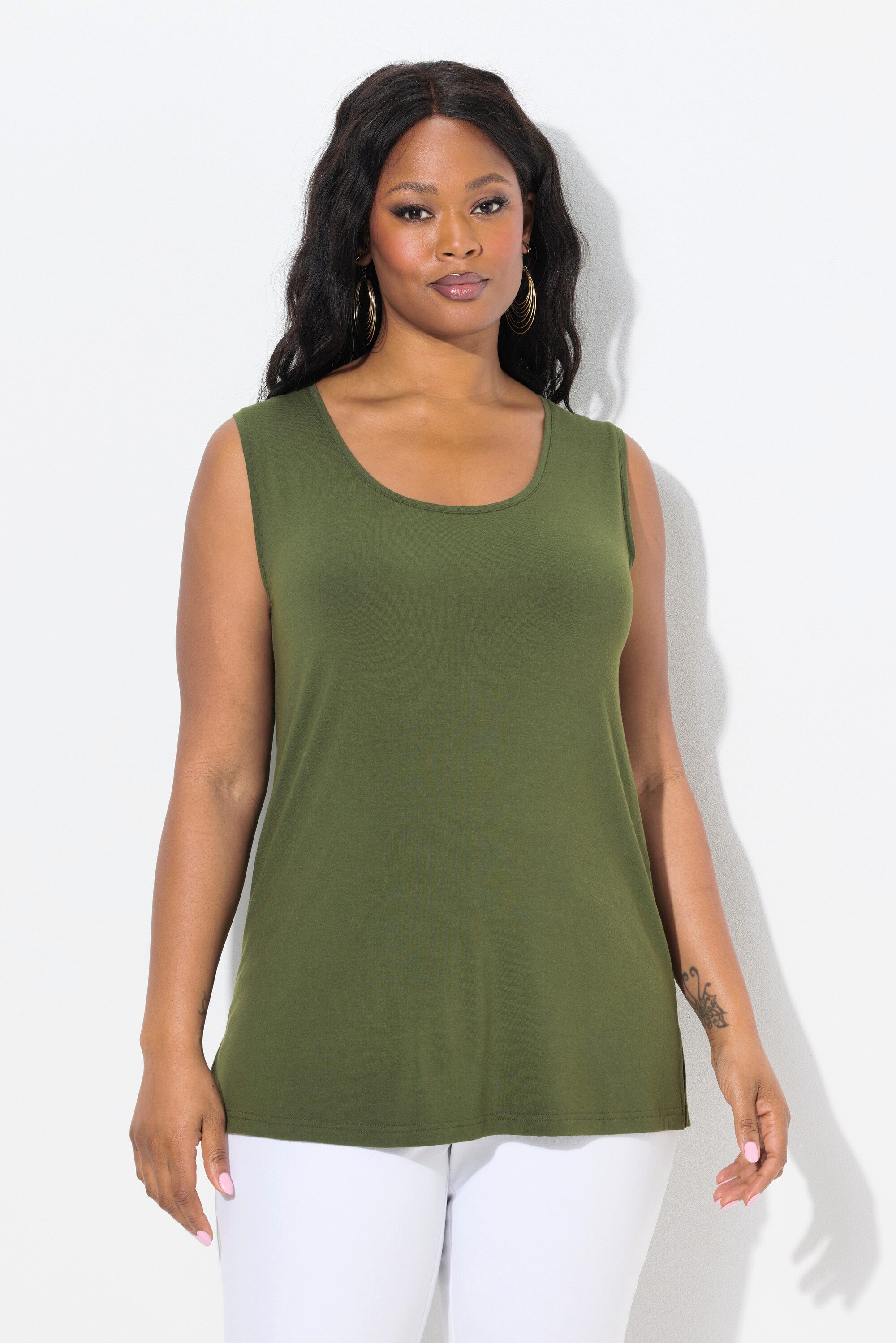 Ulla Popken Longtop Top Rundhals Classic günstig online kaufen