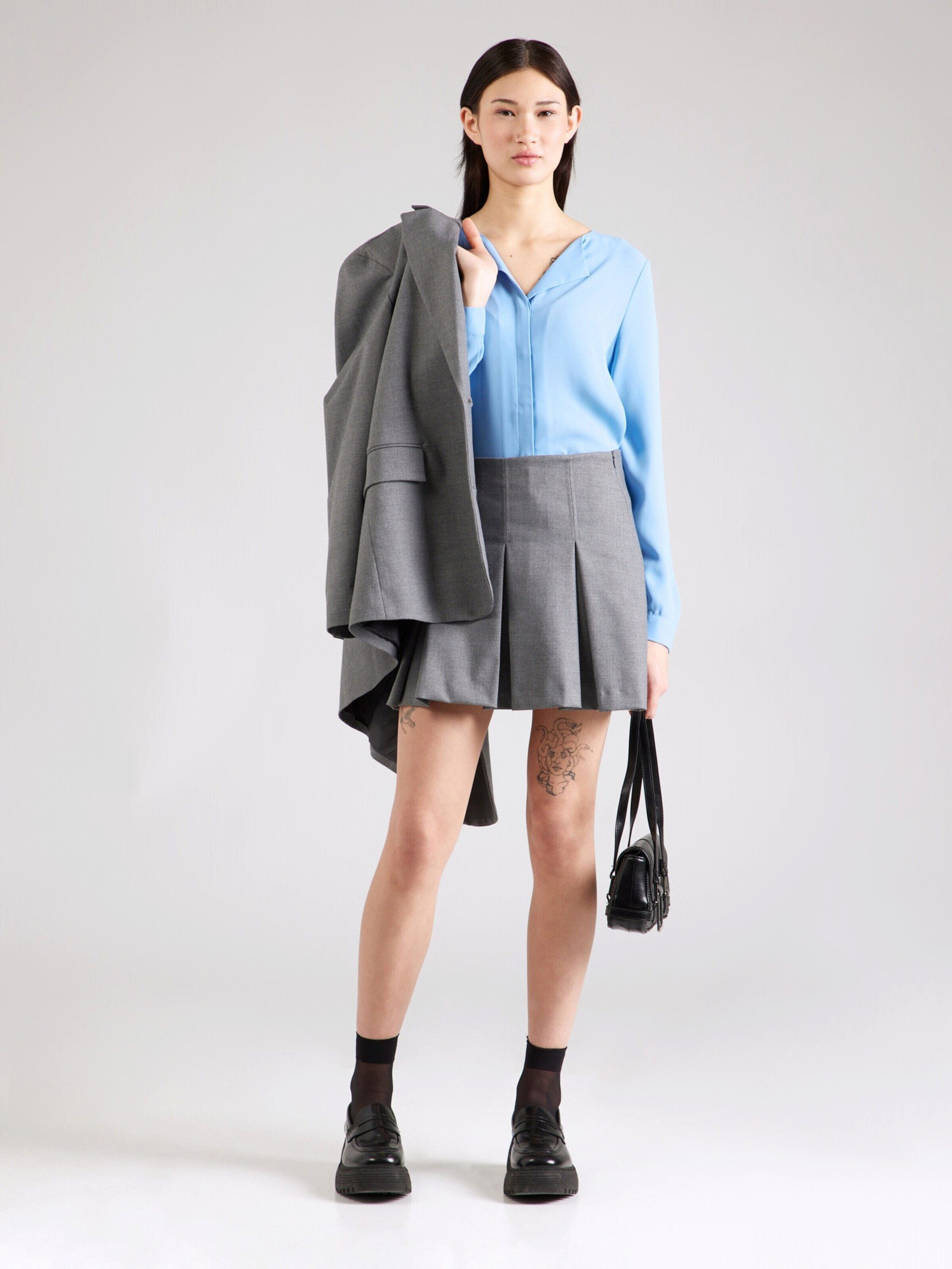 Vila Langarmbluse (1-tlg) Falten