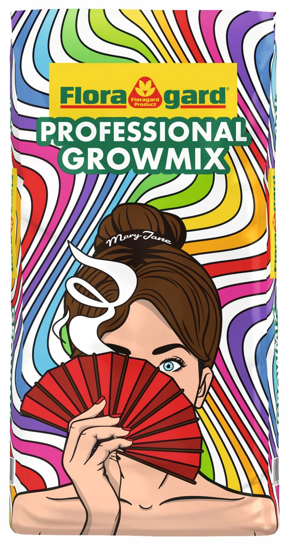Floragard Pflanzerde Floragard Professional Growmix Sack, mit Mineralischer NPK-Dünger mit Spurennährstoffen, 40 Liter