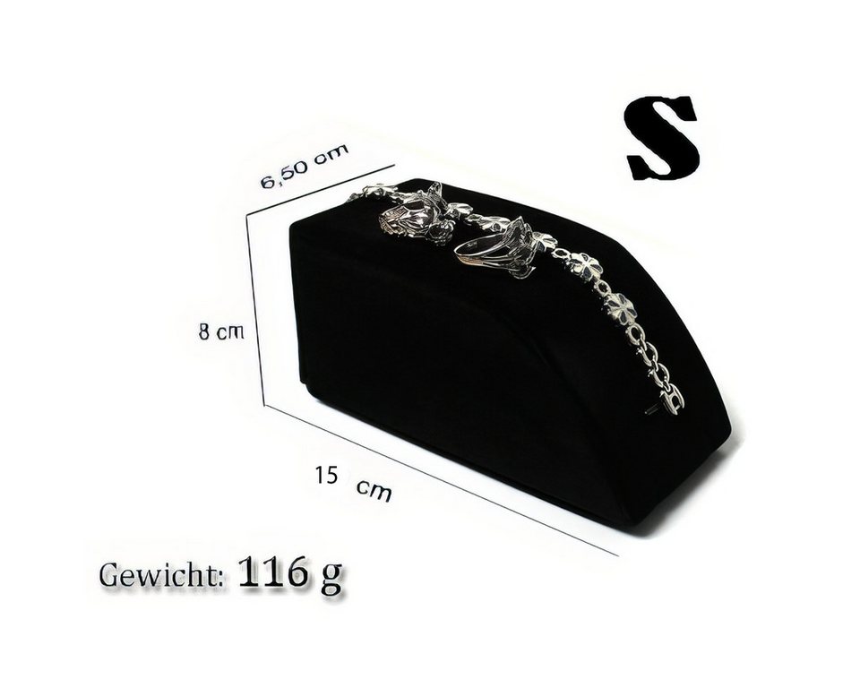 H&S Samt Schmuckständer In Schwarz - 2er-Set - Großer - Foto 8