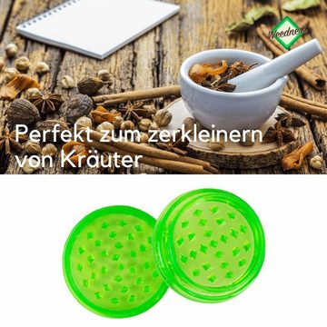 Weedness Kräutermühle Grinder Plastik Kunststoff Cruncher Crusher Mini klein Crunsher