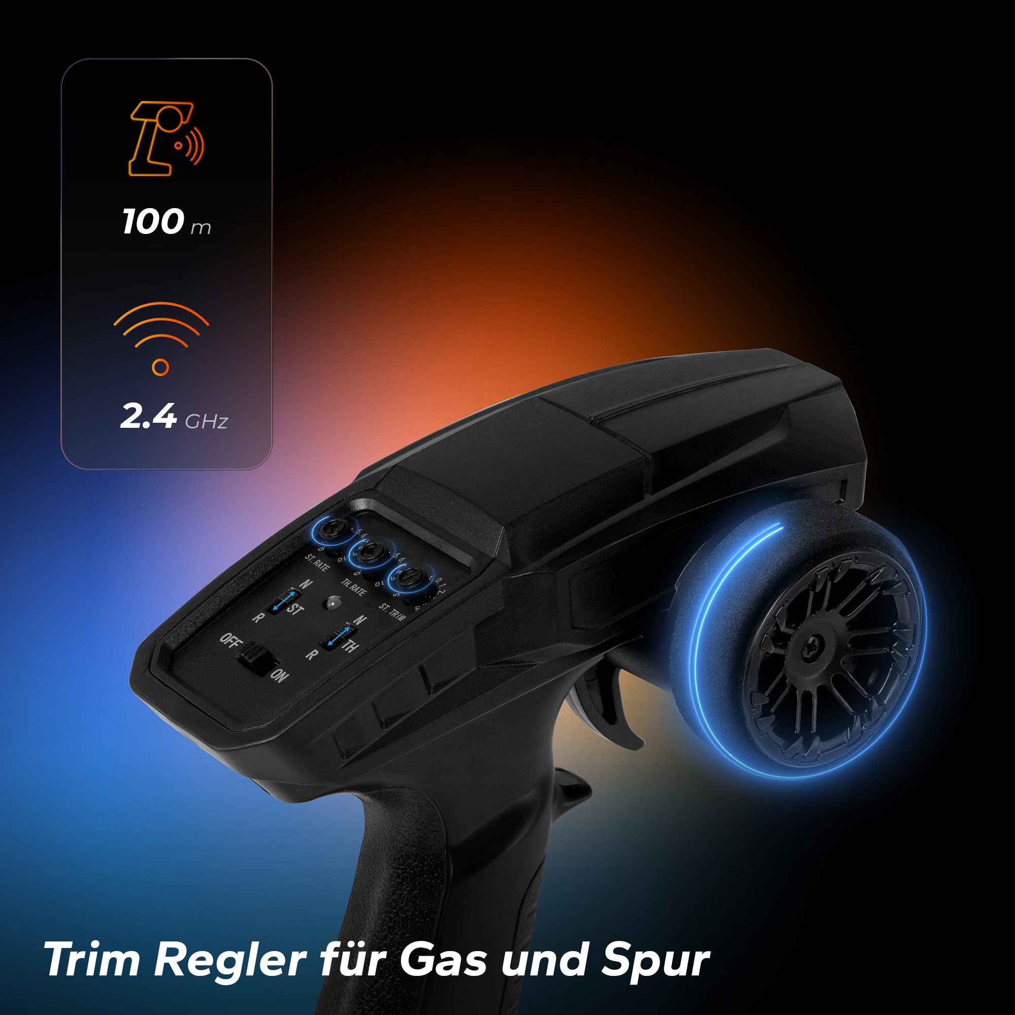 Overmax RC-Auto X-Strike, Große geländegängige Räder, Schönes Design