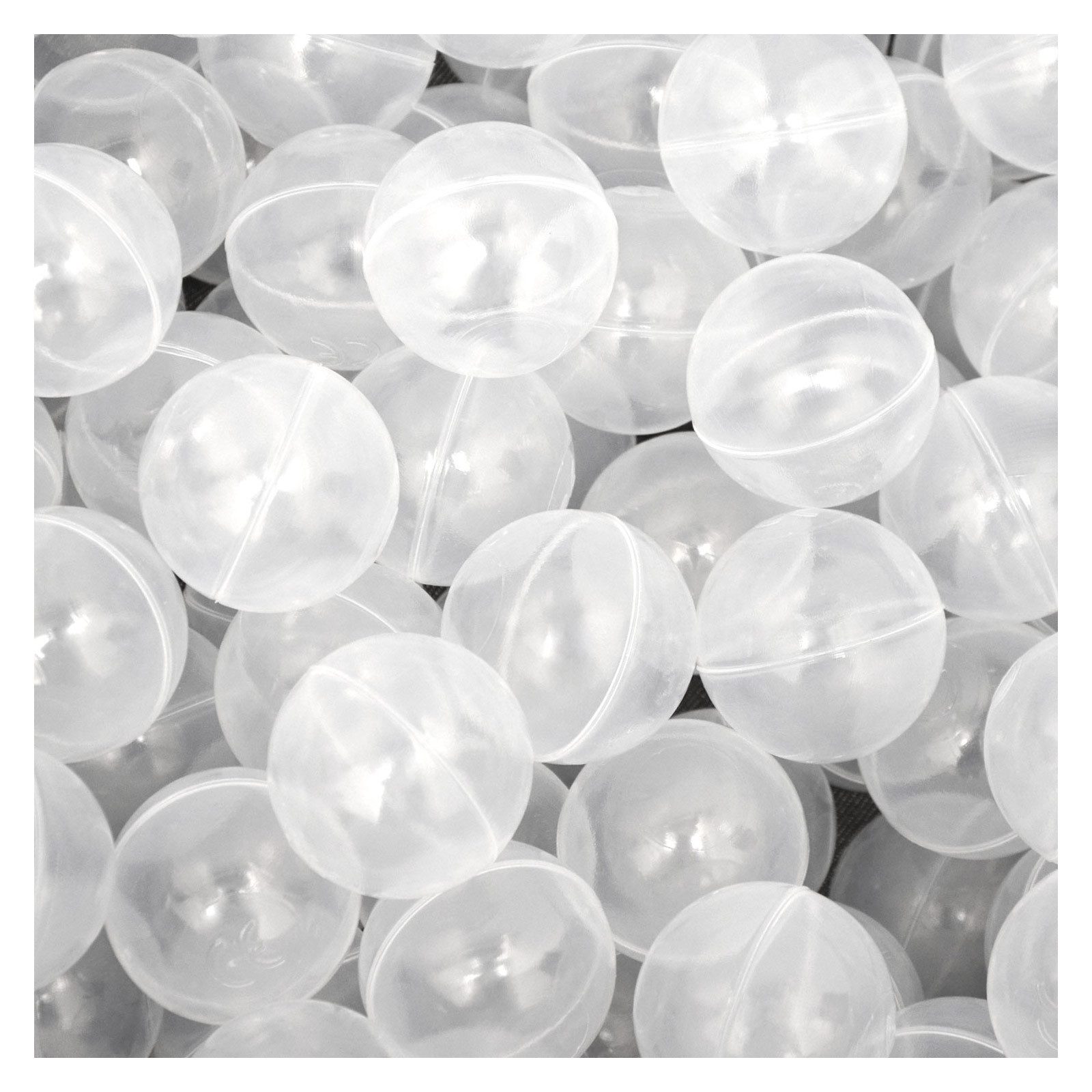 LittleTom Bällebad-Bälle Baby - 50 Bunte Bälle fürs Bällebad - Geprüfte Spielbälle für Kinder, Ab dem 1. Tag: Babybälle zum Greifen - Plastikbälle für den Bällepool