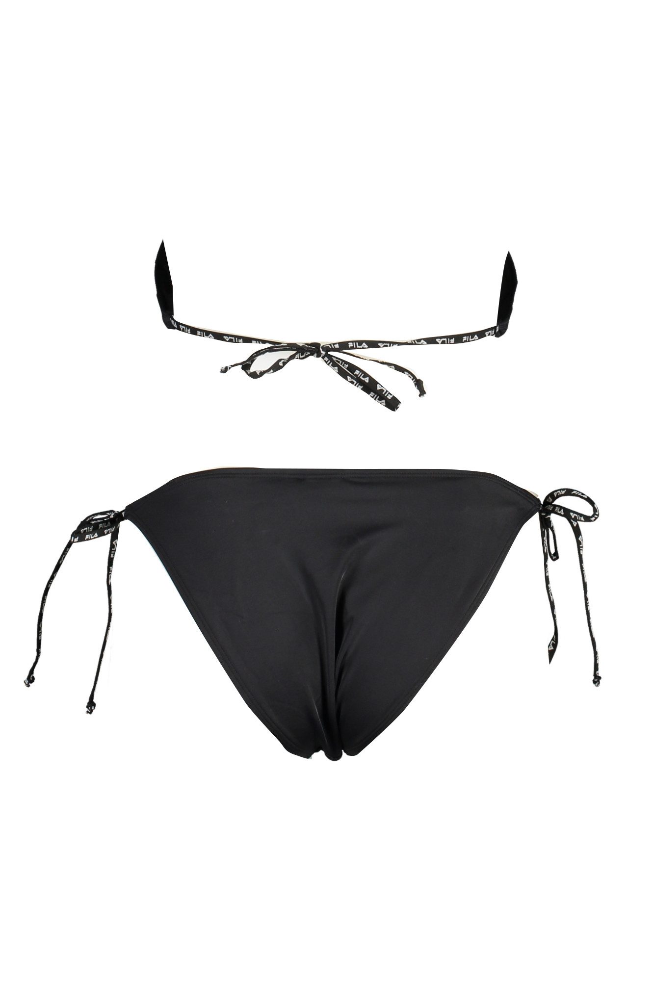 Fila Badeanzug Damen Bikini Kostüm Schwarz: Dreieck-Design mit Herausnehmbaren Cups