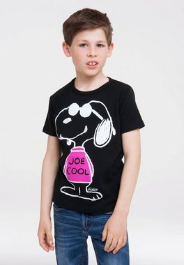 LOGOSHIRT T-Shirt Peanuts - Snoopy - Joe Cool mit lizenziertem Originaldesign