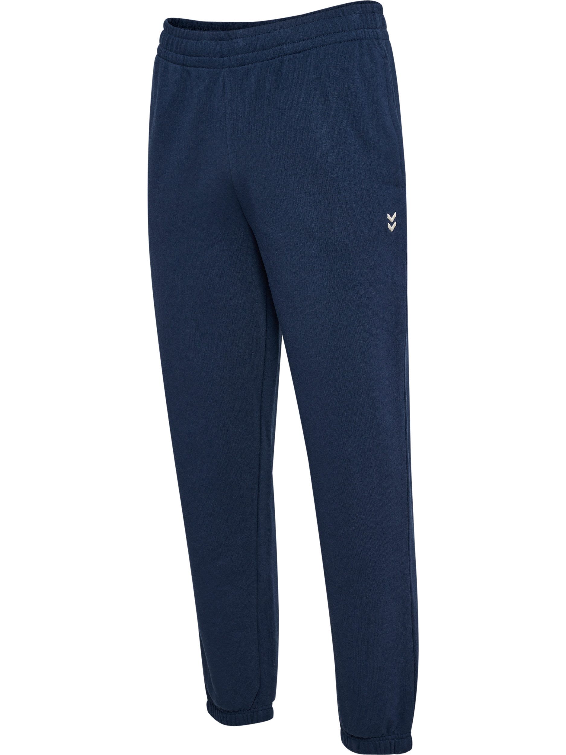 hummel Jogginghose HMLPULSE SWEAT PANTS mit gesticktem Chevron-Logo, aus Baumwolle und Polyester