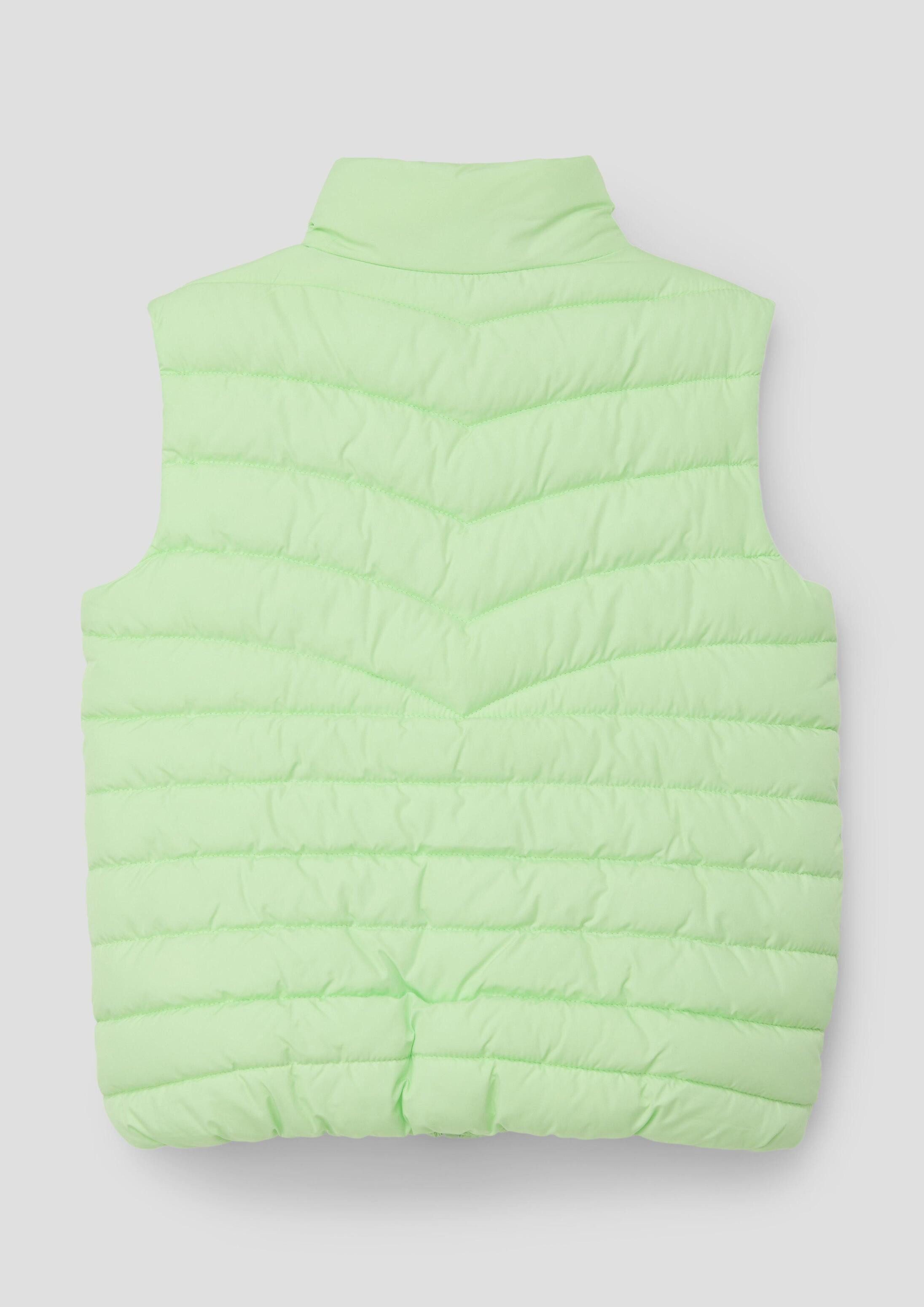 s.Oliver Outdoorjacke Outdoor-Weste Steppweste mit Stehkragen