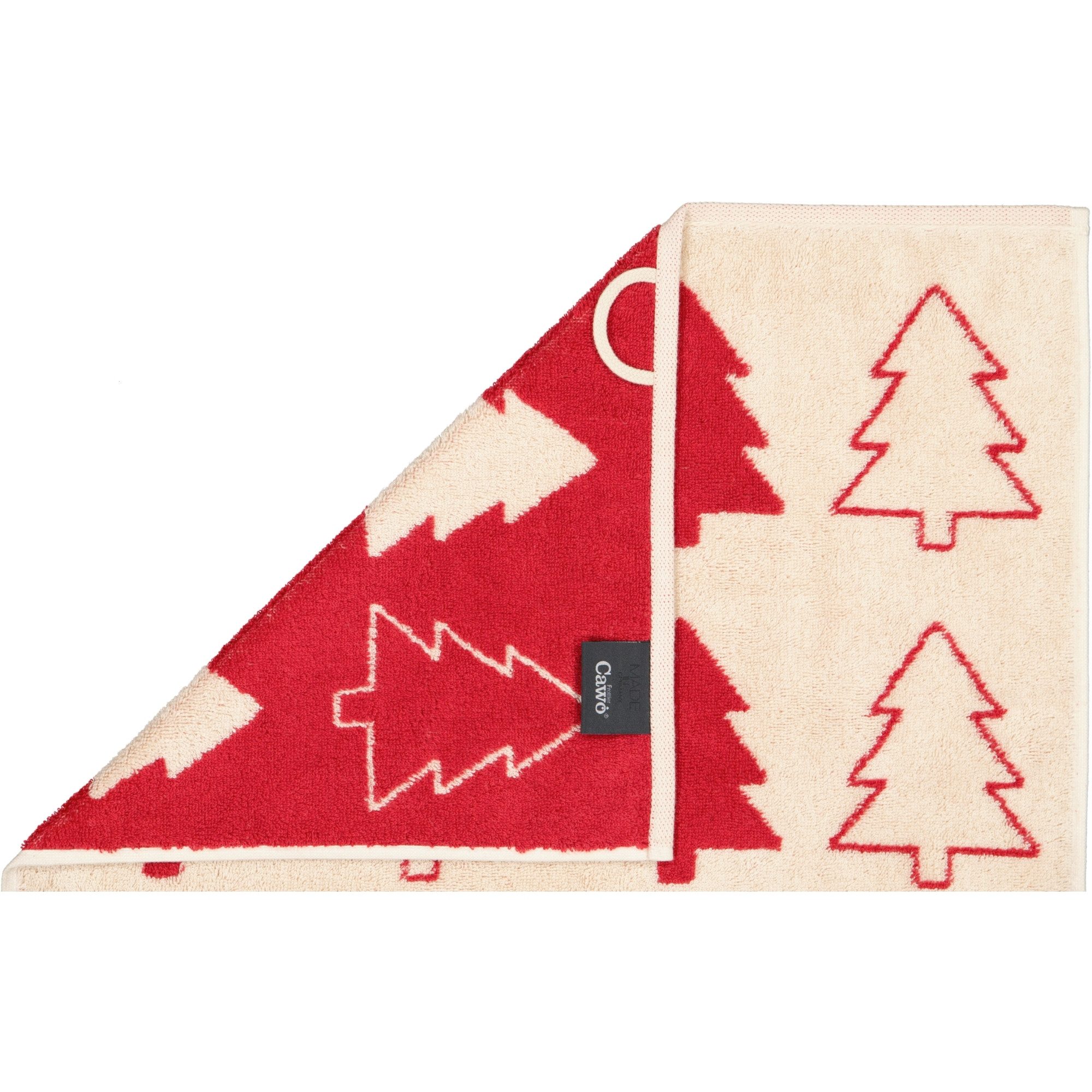 Cawö Handtücher Christmas Edition Tannenbäume 794, 100% Baumwolle (1-St) – Bild 4 von 4