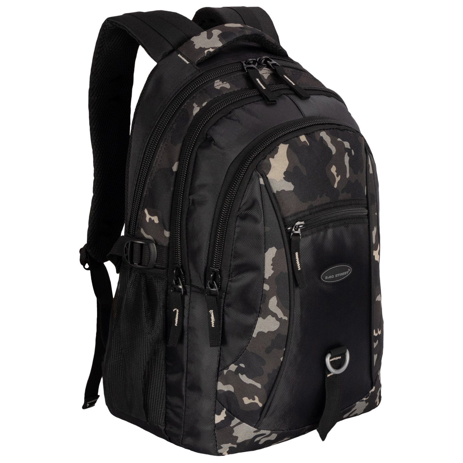 BAG STREET Rucksack Rucksack Damen Herren Sport Schulrucksack Freizeit Reise Wandern Arbei, Freizeitrucksack, Sportrucksack, Businessrucksack ARMY