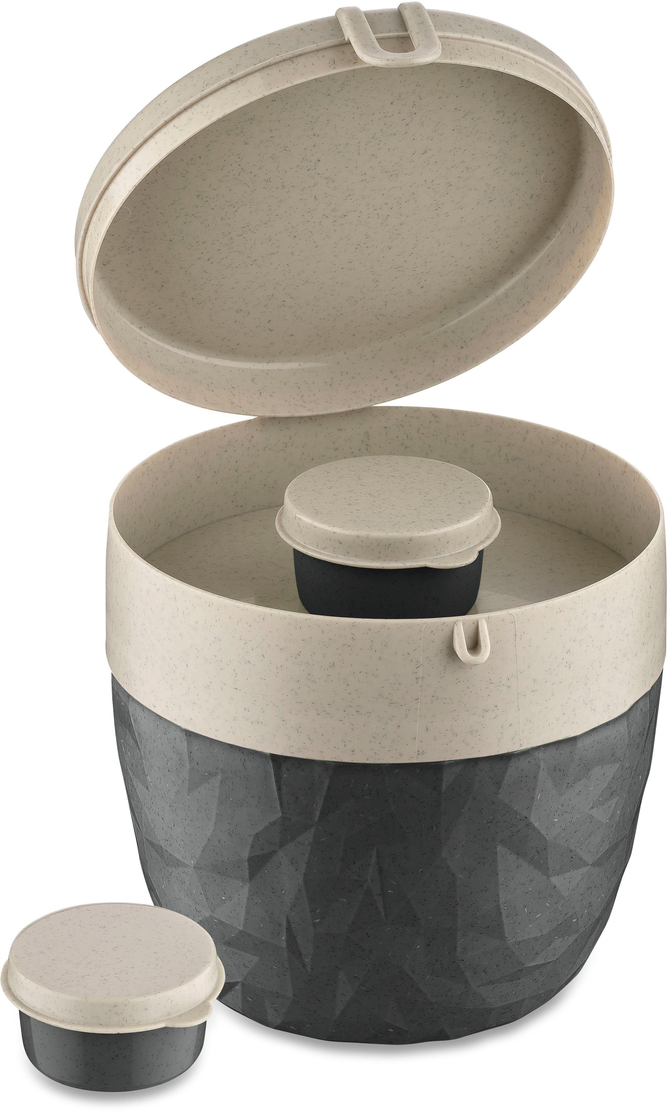 KOZIOL Müslibox BENTOBOX L, Kunststoff, (Set, 1-tlg), CO² neutral, Made in Germany. Biozirkulärer Kunststoff
