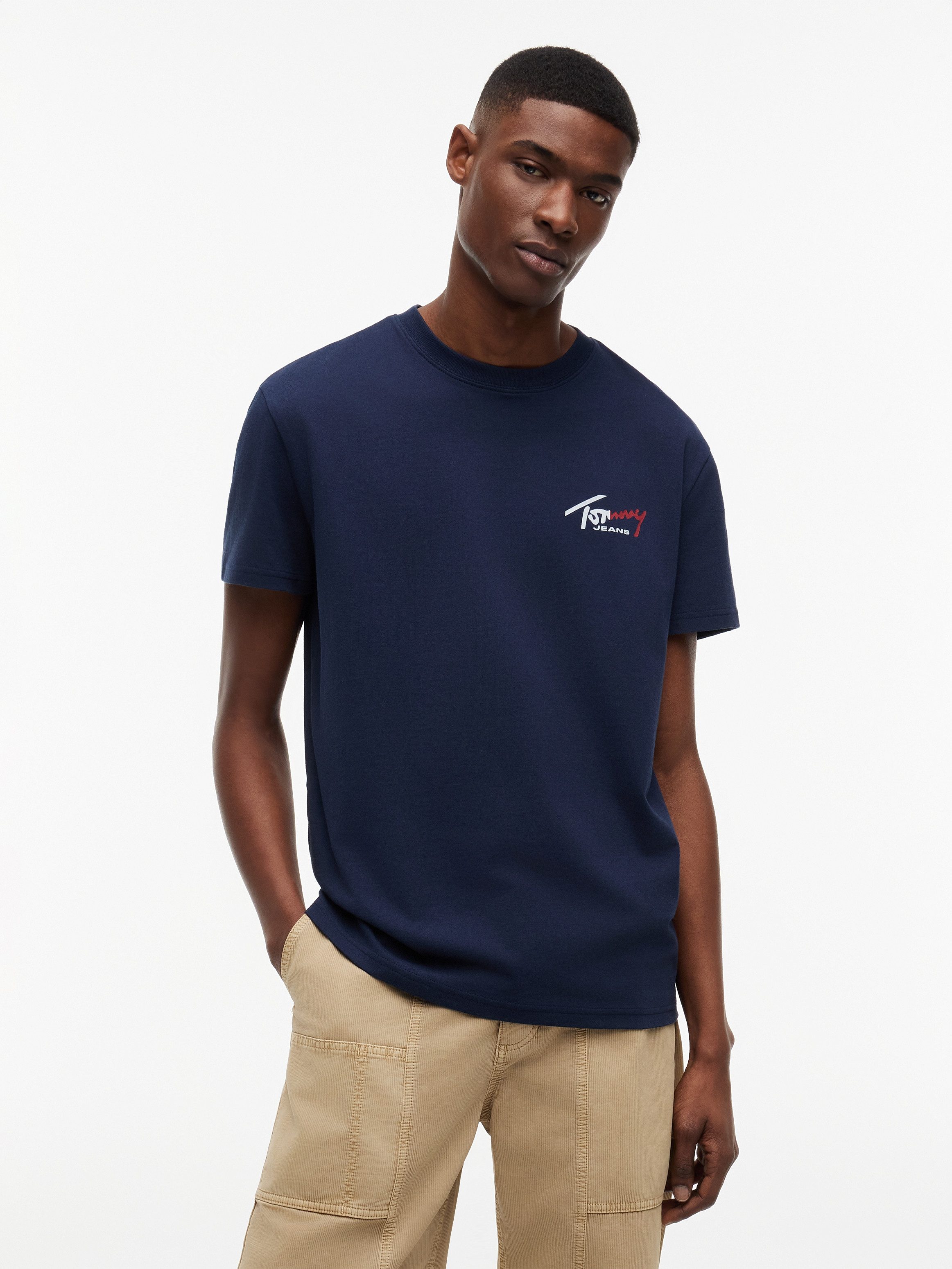 Tommy Jeans T-Shirt TJM REGULAR SIGNATURE 2PACK (Packung, 2-tlg) großer Rückenprint – Bild 5 von 5