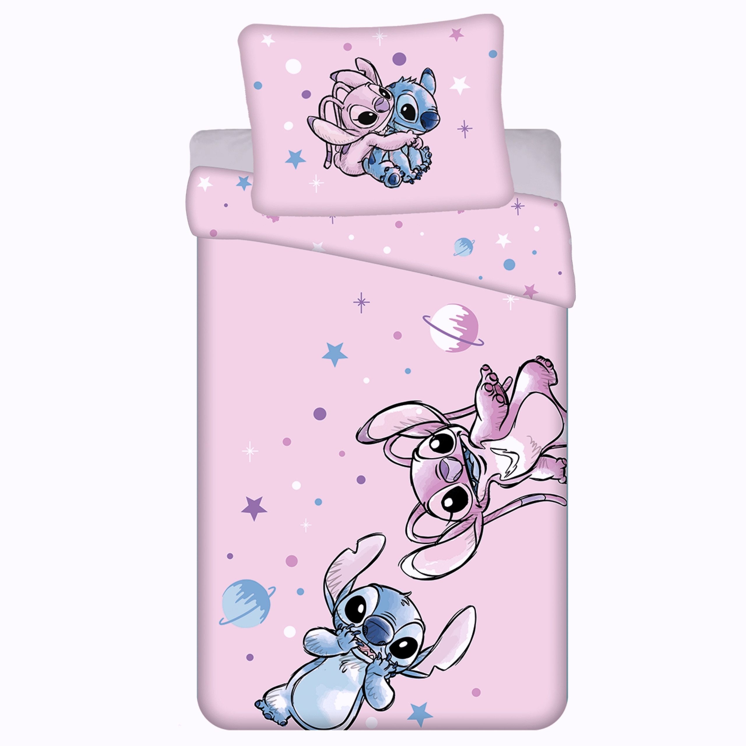 Sarcia.eu Kinderbettwäsche DISNEY Stitch Bettwäsche Rosa, günstig online kaufen