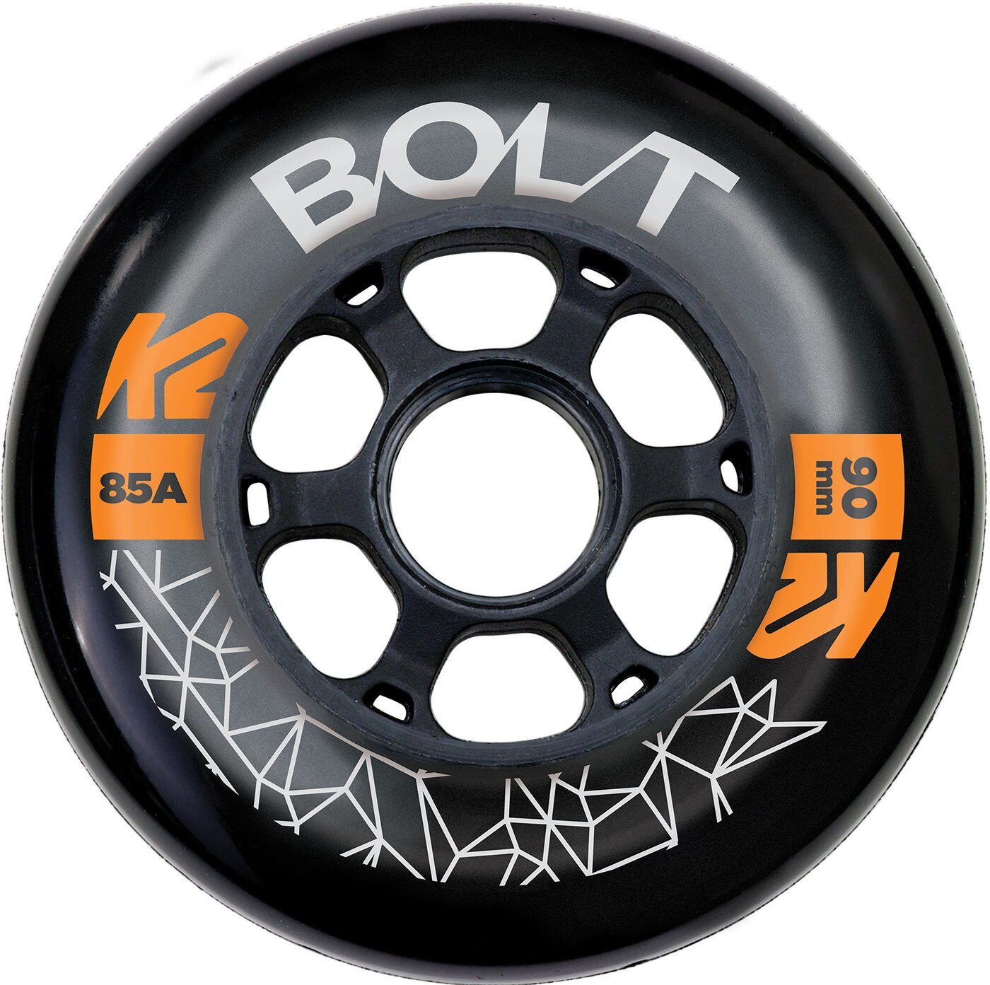 Inlineskates-Rolle BOLT 90 MM 85A 4-WHEEL PACK DESIGN