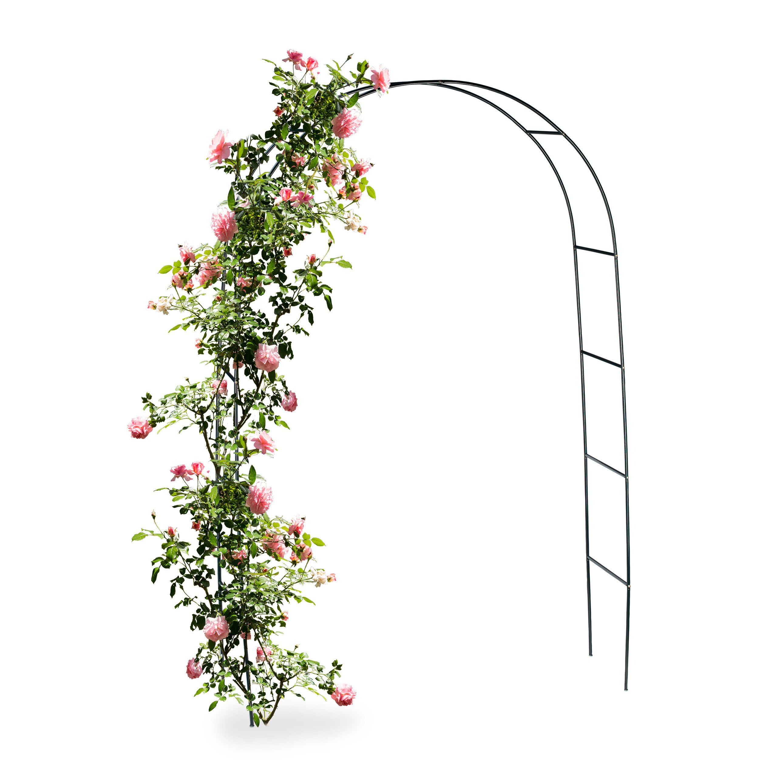Rosenbogen Torbogen Rankhilfe aus Metall 240 cm