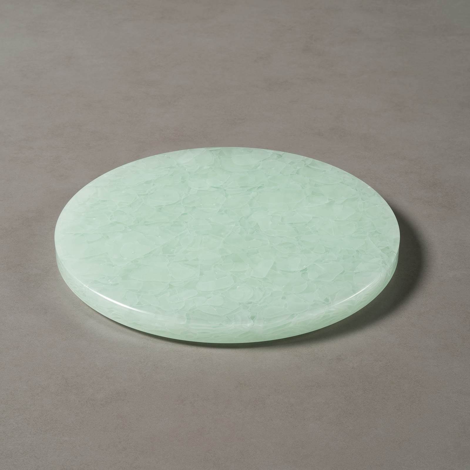 Ø30cm Jade Atelier CHEFCHAOUEN MAGNA Dekotablett GLASKERAMIK, Käseplatte Glaskeramik, mit rund, Green