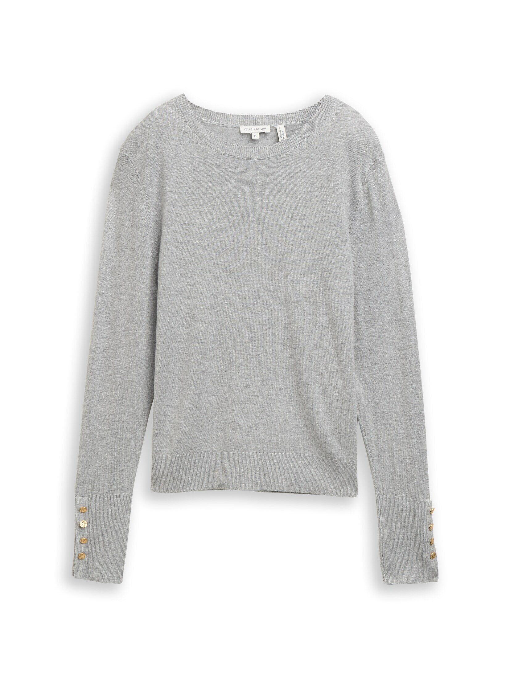 TOM TAILOR Strickpullover Pullover & Strickjacken Strickpullover mit Knopf-Details