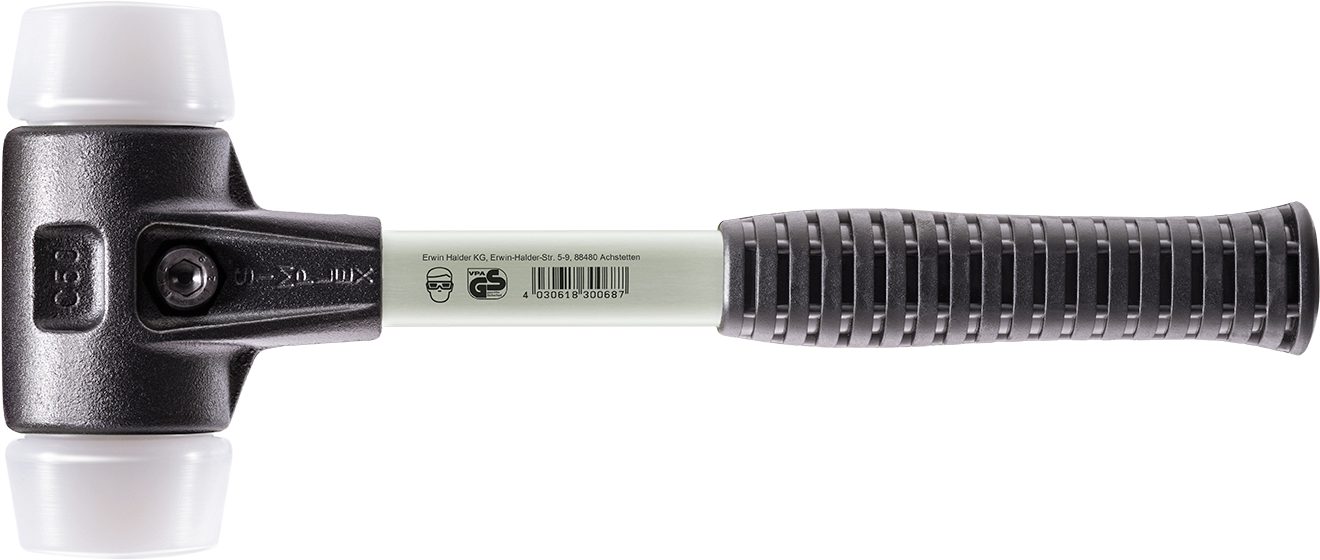 Halder KG Hammer SIMPLEX-Vorschlaghammer, mit verstärktem Stahlgussgehäuse und Fiberglasstiel Ø=80 mm 3707.081