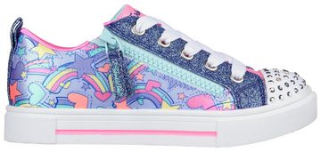 Skechers Kids TWINKLE SPARKS-RAINBOW SHINES Sneaker mit praktischem Reißverschluss, Freizeitschuh, Halbschuh, Schnürschuh