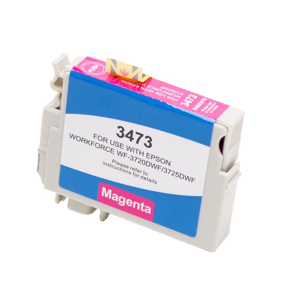 ABC Tintenpatrone (Kompatible Druckerpatrone für Epson 34XL Magenta WorkForce Pro, ABC)