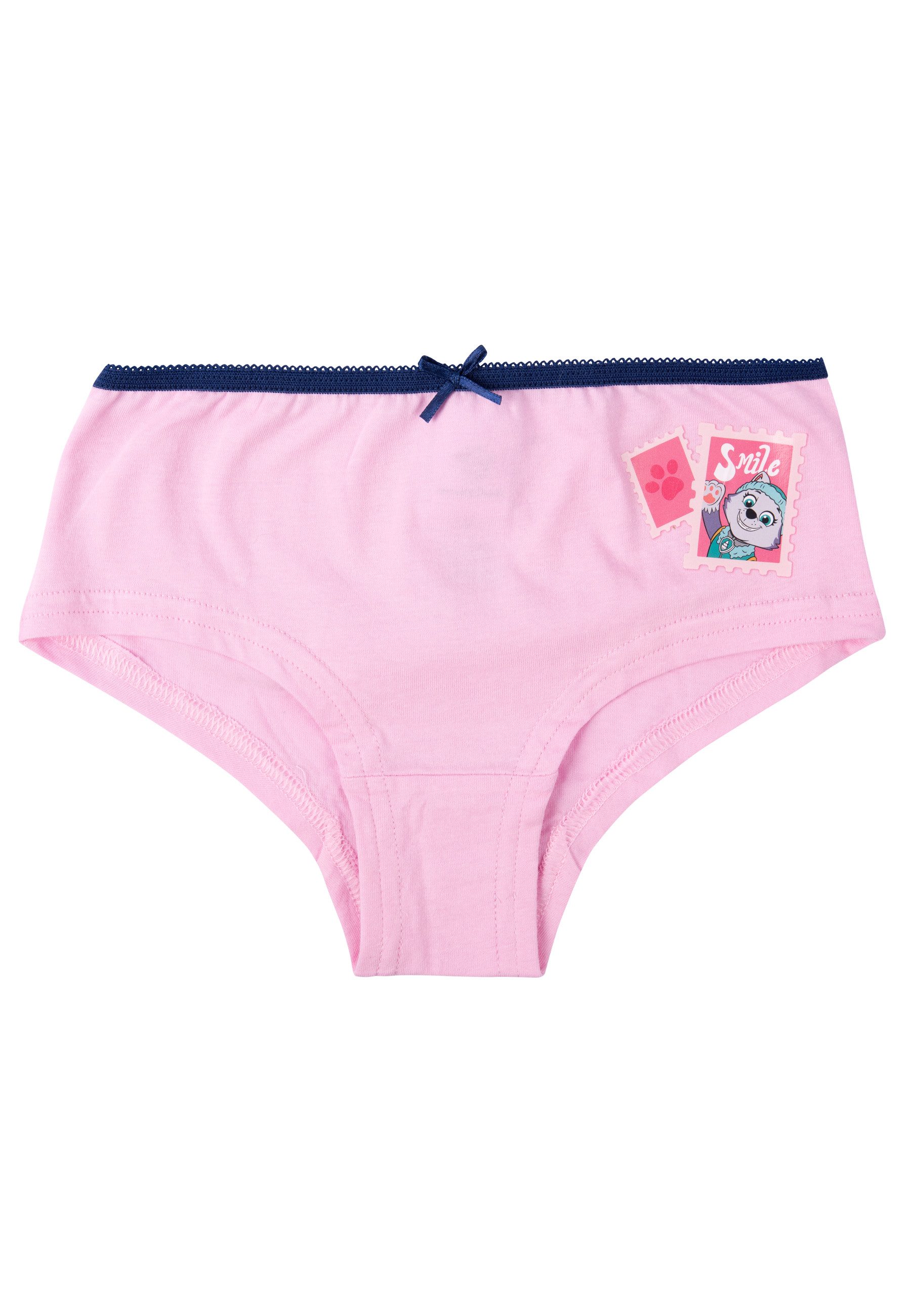 United Labels® Panty Paw Patrol Panty Mädchen Unterhose Slip Rosa/Weiß/Blau 3er Pack
