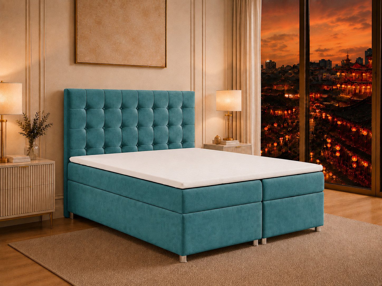 Best for Home Boxspringbett Trinity K-9 mit Stauraum & 7-Zonen Komfort – modern & komfortabel (Komplett-Set, 1-St., 140x200 160x200 180x200 200x200 cm), Handwerksqualität, TOP Preis-Leistungs-Verhältnis