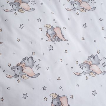 Babybettwäsche Set Elefant Dumbo 2tlg. 100% Baumwolle 100x135 cm, 40x60 cm, Disney Dumbo, Baumwolle, 2 teilig