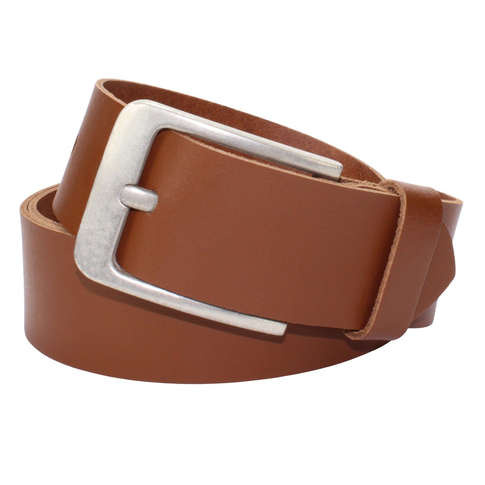 Manza Ledergürtel Gürtel Ledergürtel 4cm breit Echt Leder Jeansgürtel Unisex Kürzbar