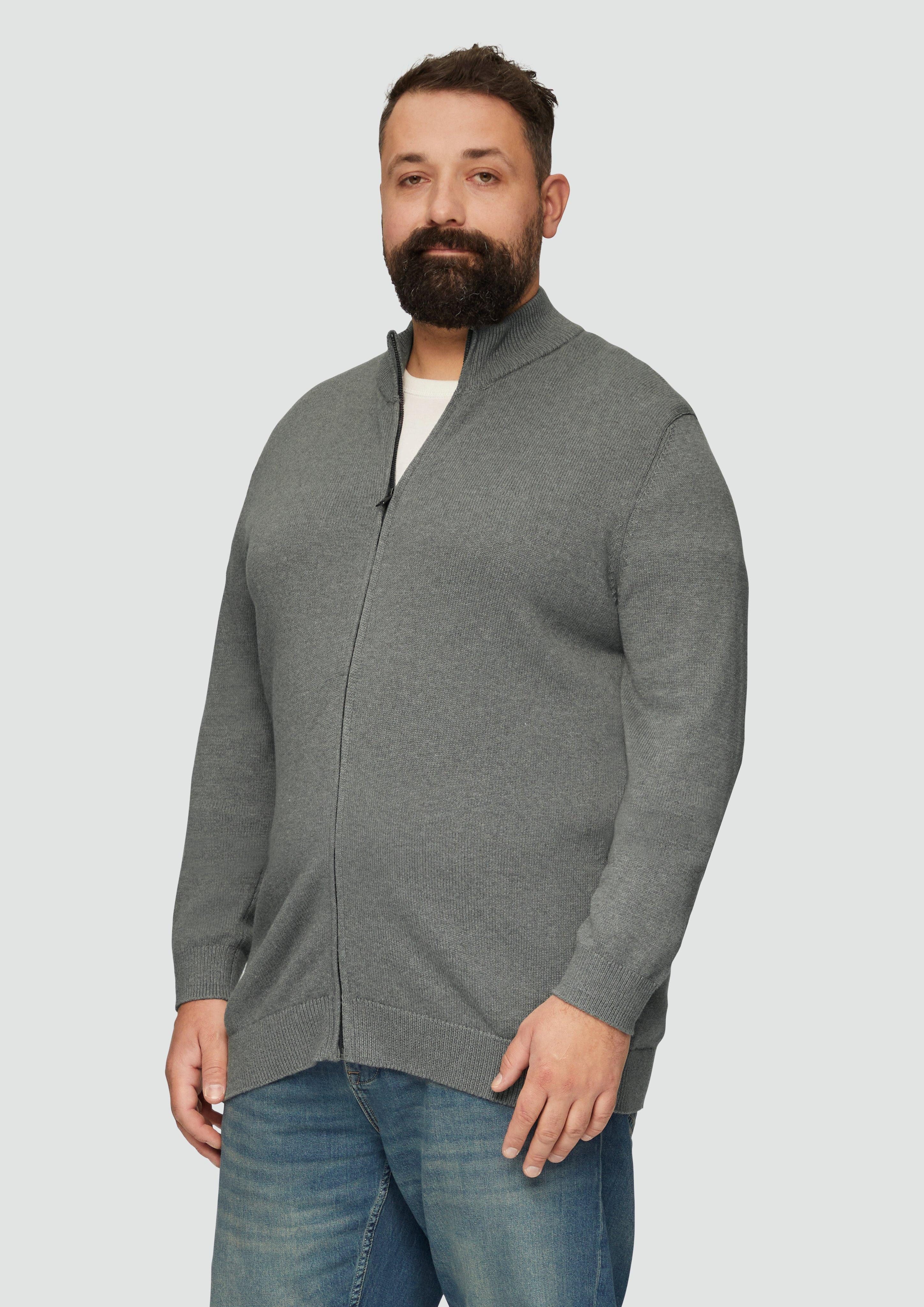 s.Oliver Outdoorjacke Strickjacke mit Stehkragen und günstig online kaufen