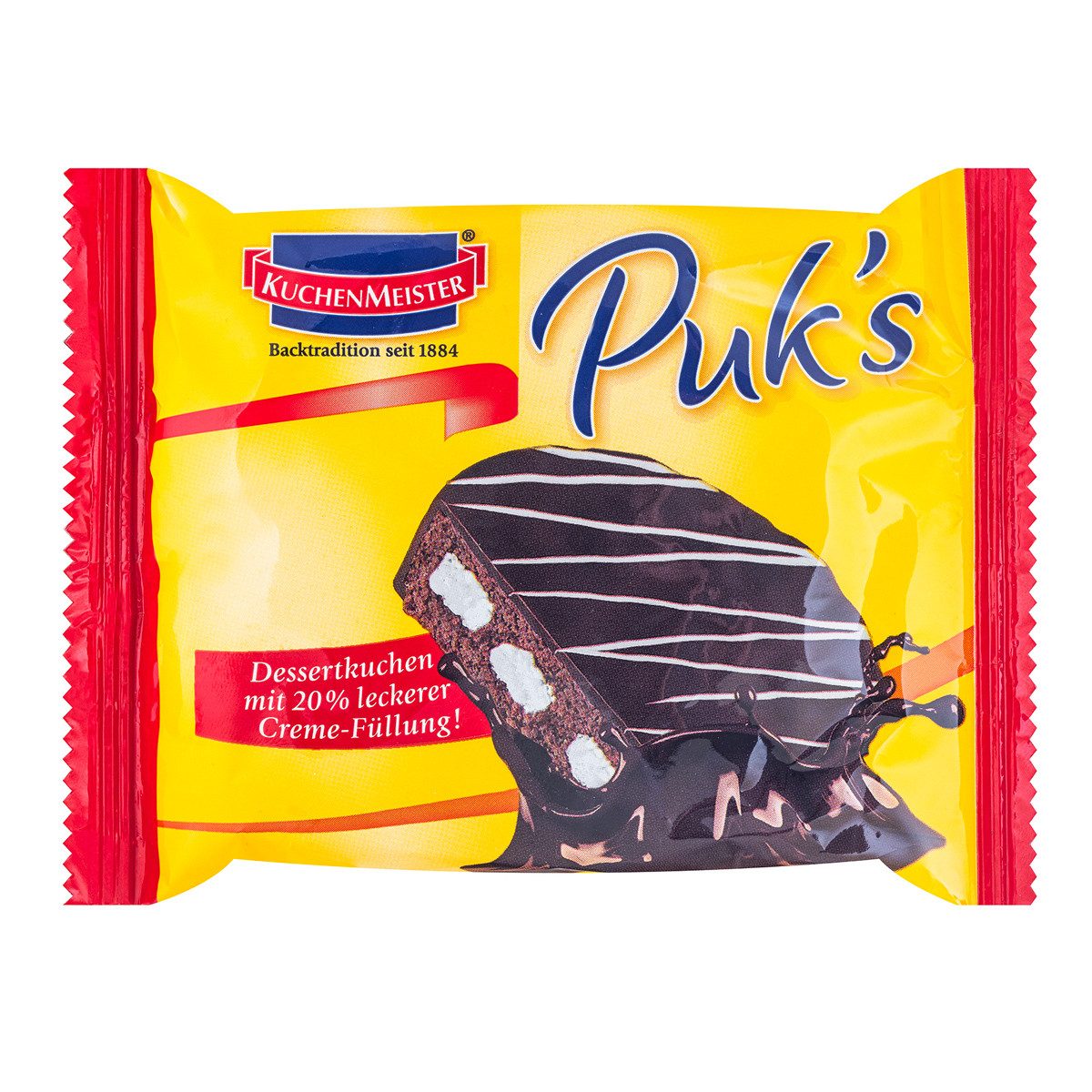 KuchenMeister Kuchen, KuchenMeister Puks Dessertkuchen Rührkuchen mit Creme Füllung 62g