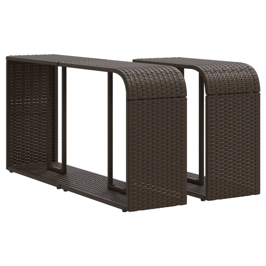 vidaXL Regal Outdoor-Rgale 2 Stk. Braun günstig online kaufen