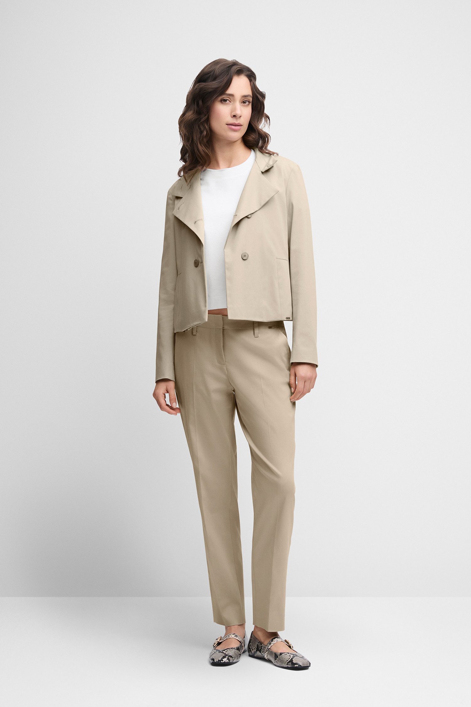 Cinque Kurzblazer CILOKA Stehkragen und doppelreihige Knopfleiste, Regular Fit