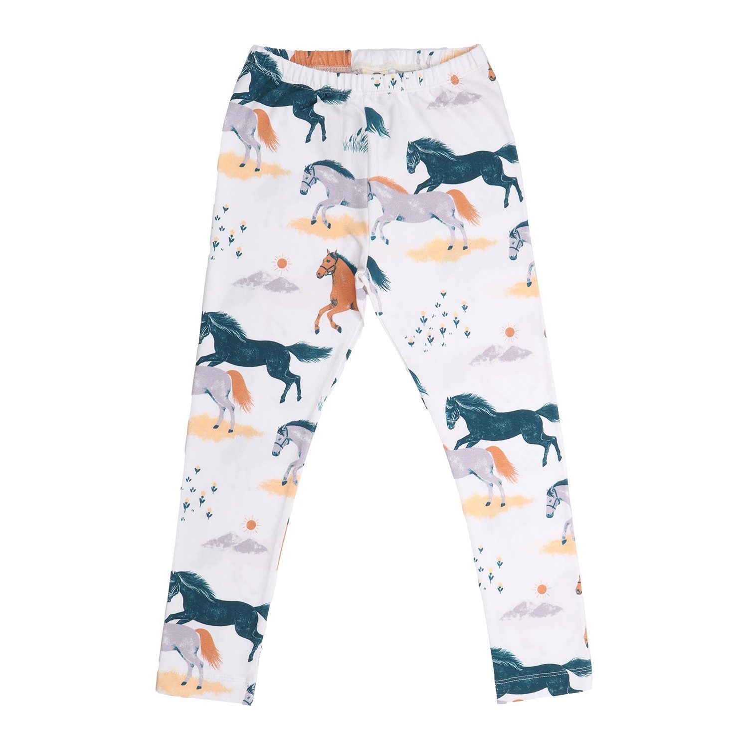 Leggings Leggings mit Pferdemotiv aus Bio-Baumwolle für Kinder