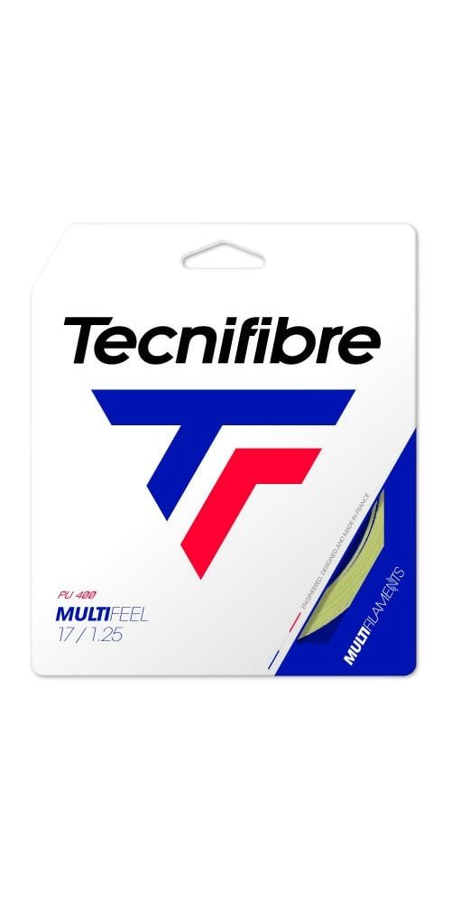 Tecnifibre Tennissaite Multifeel (Touch+Kontrolle) natur 12m Set, Saitendicke: 1.25