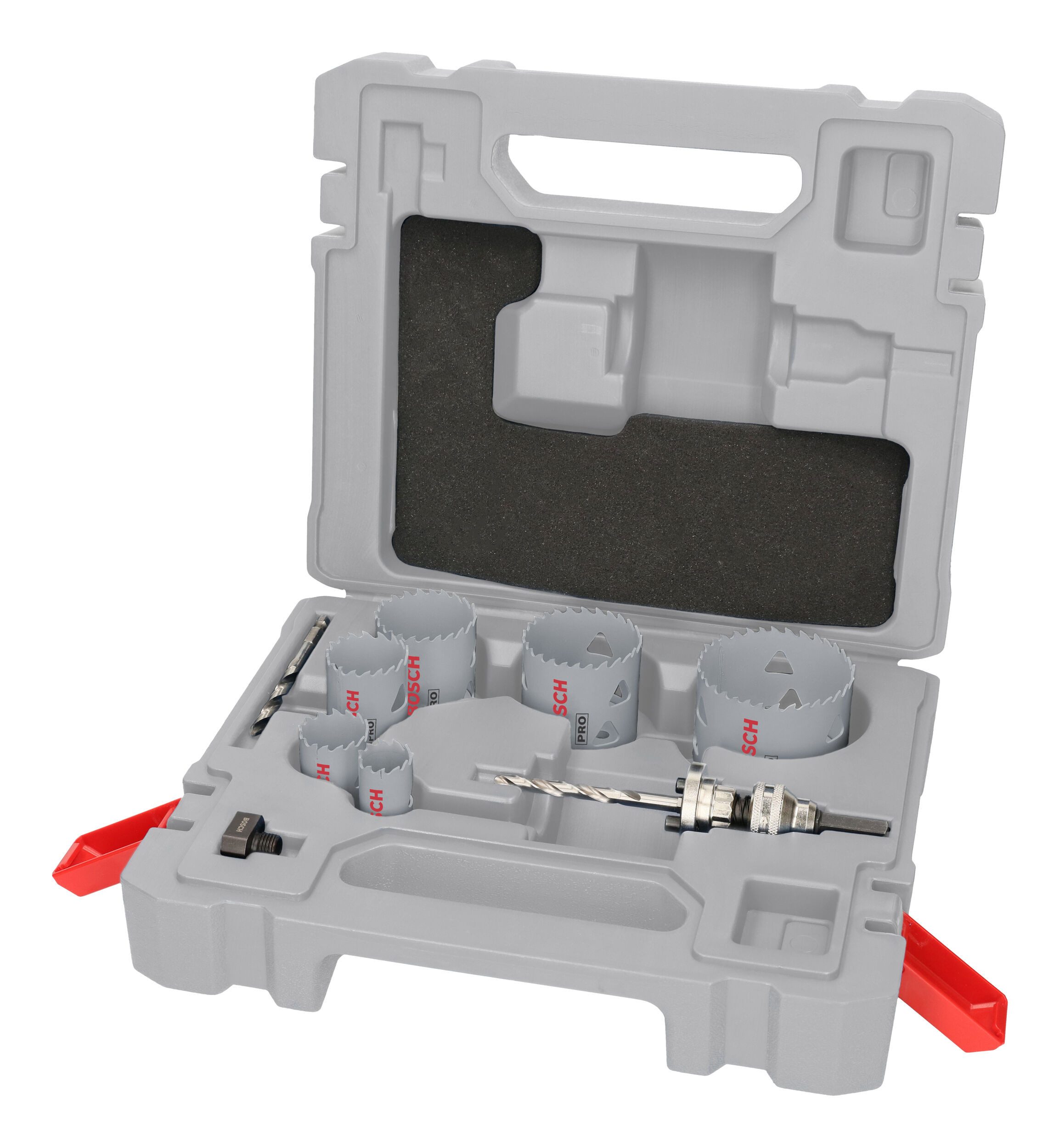 BOSCH Lochsäge Pro Multi Material, 17 Teile, Multi Material Set Q-Lock Aufsteckhalter-Set, 17-teilig