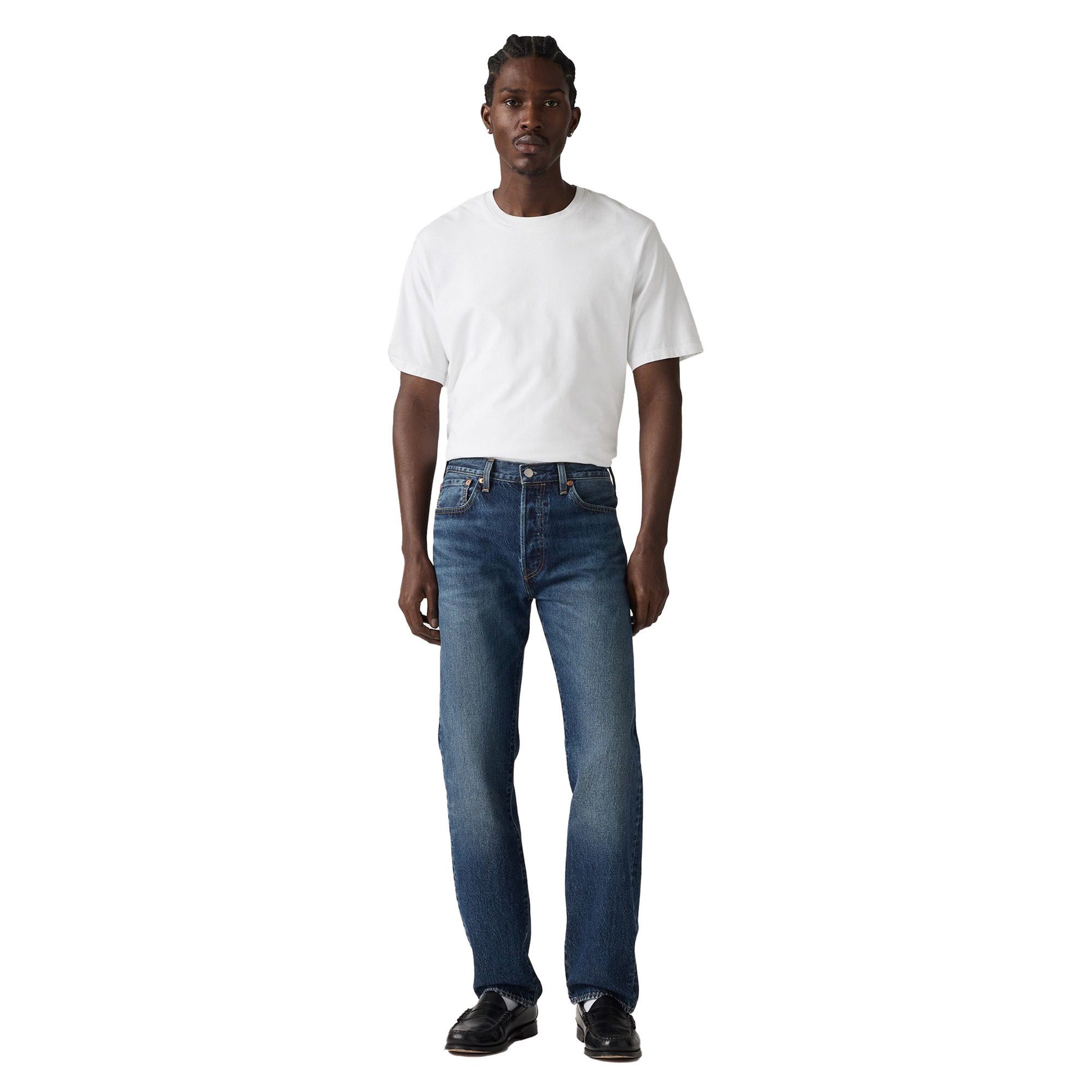 Levi's® Regular-fit-Jeans Herren Jeans 1er Pack Baumwolle 501 Original