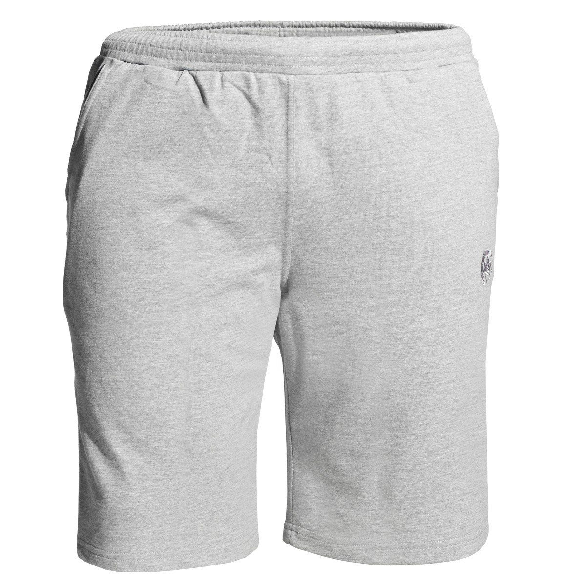 Joggingbermuda Sportswear Große Größen Ahorn Jogg-Bermudas hellgrau melange AHORN SPORTSWEAR